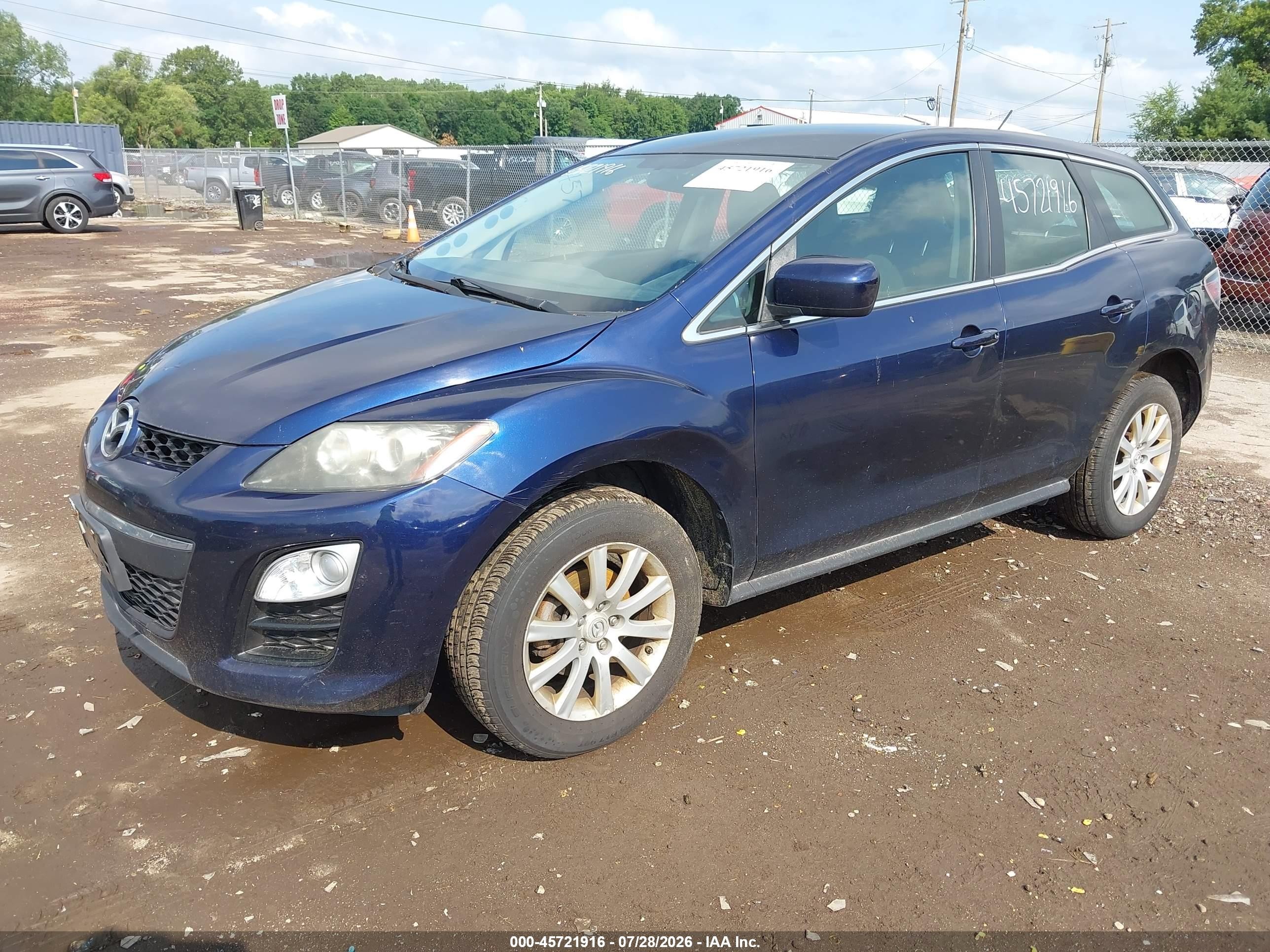 2012 Mazda Cx-7 I Sv Dark Blue vin: JM3ER2A52C0420646