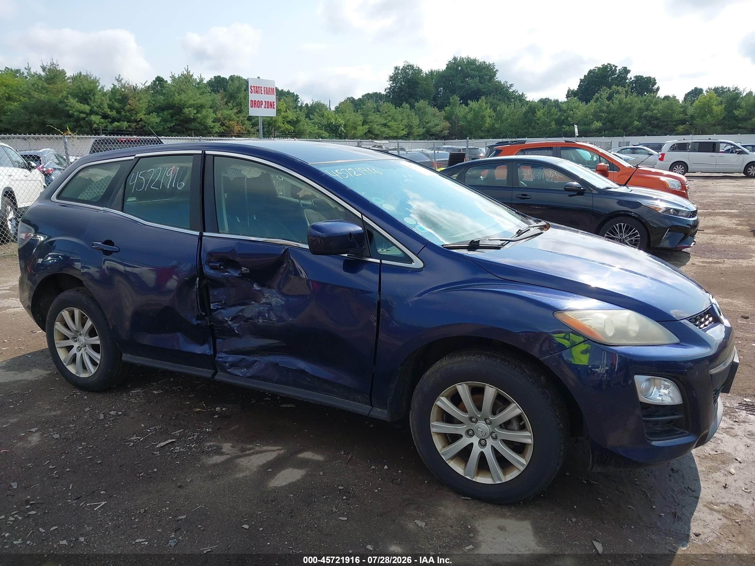 2012 Mazda Cx-7 I Sv Dark Blue vin: JM3ER2A52C0420646