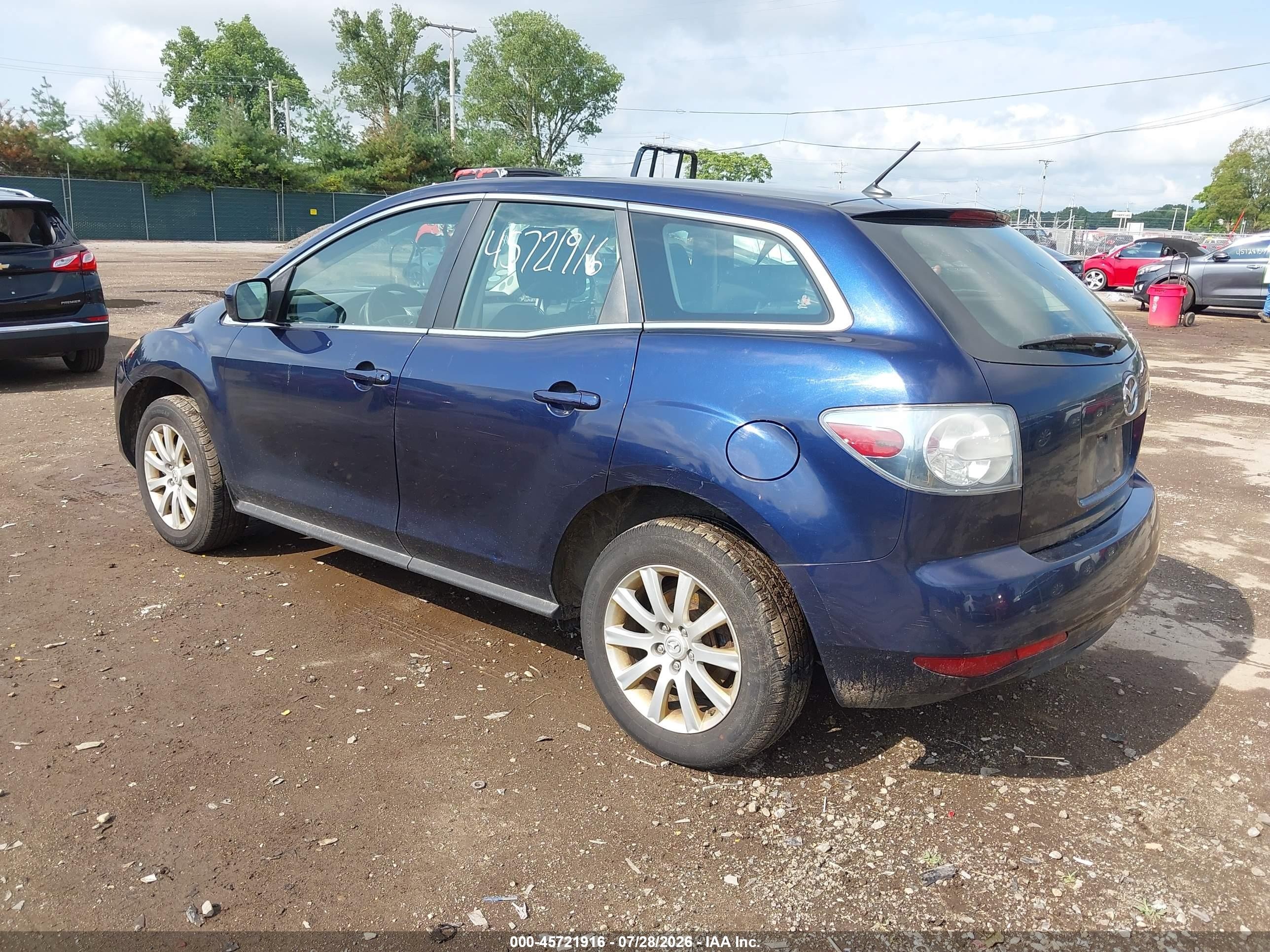 2012 Mazda Cx-7 I Sv Dark Blue vin: JM3ER2A52C0420646