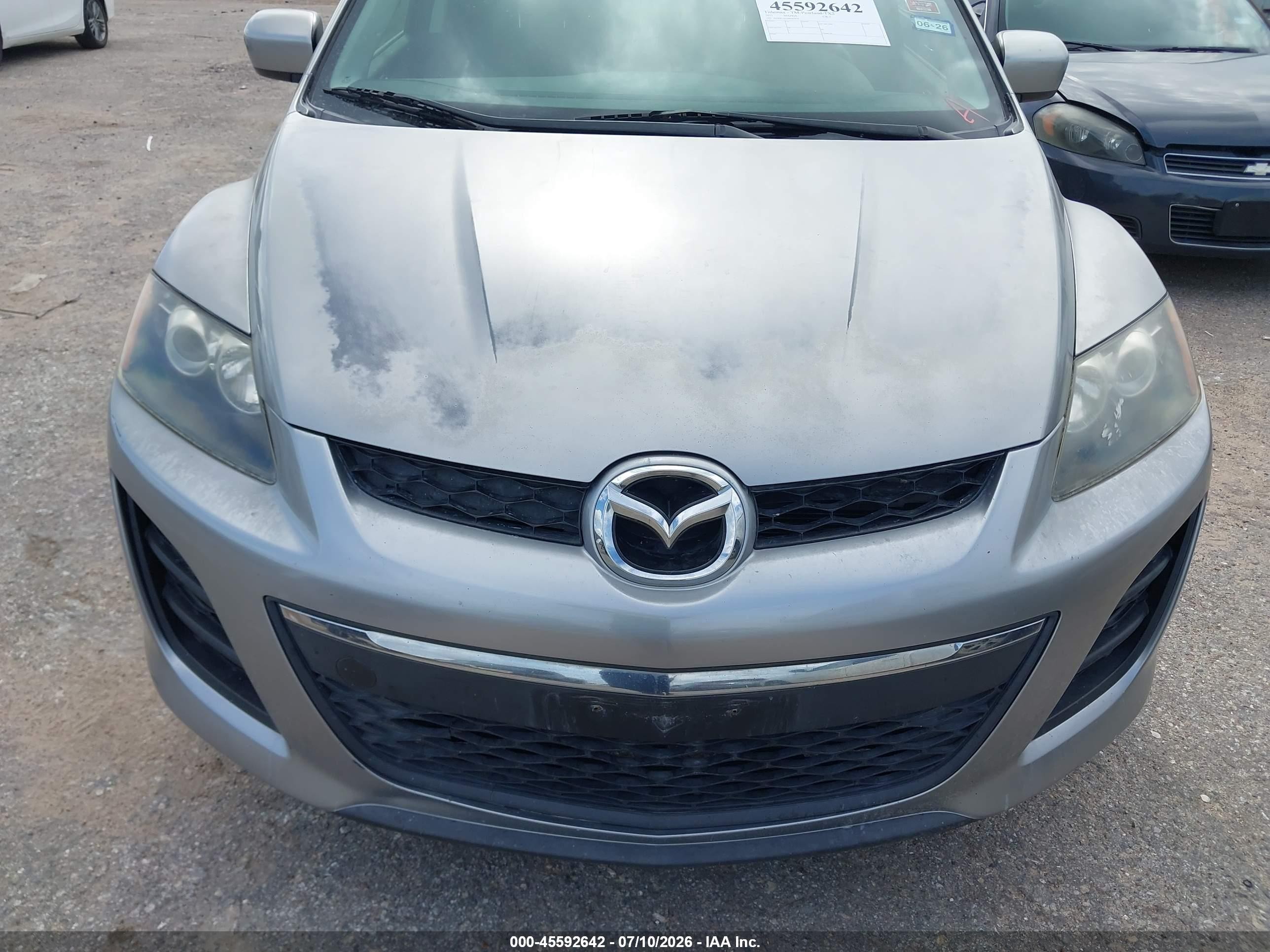 2011 Mazda Cx-7 I Sv Silver vin: JM3ER2A53B0397974