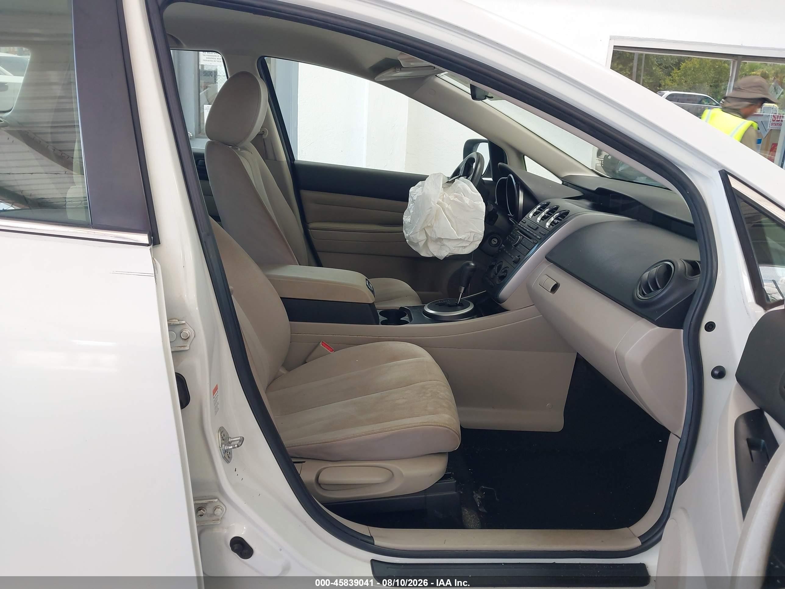 2011 Mazda Cx-7 I Sv White vin: JM3ER2A53B0401179
