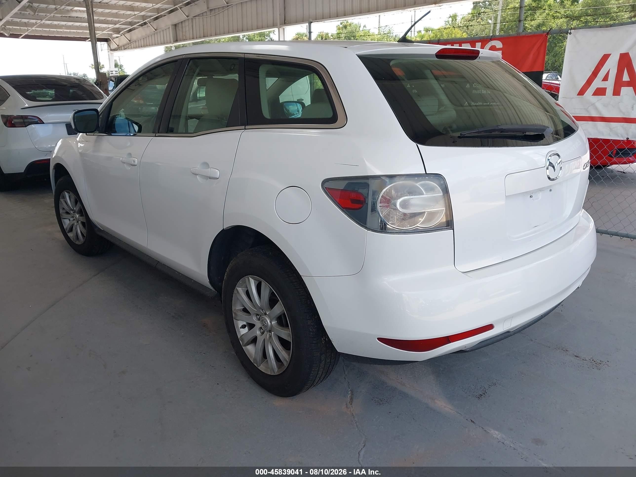 2011 Mazda Cx-7 I Sv White vin: JM3ER2A53B0401179