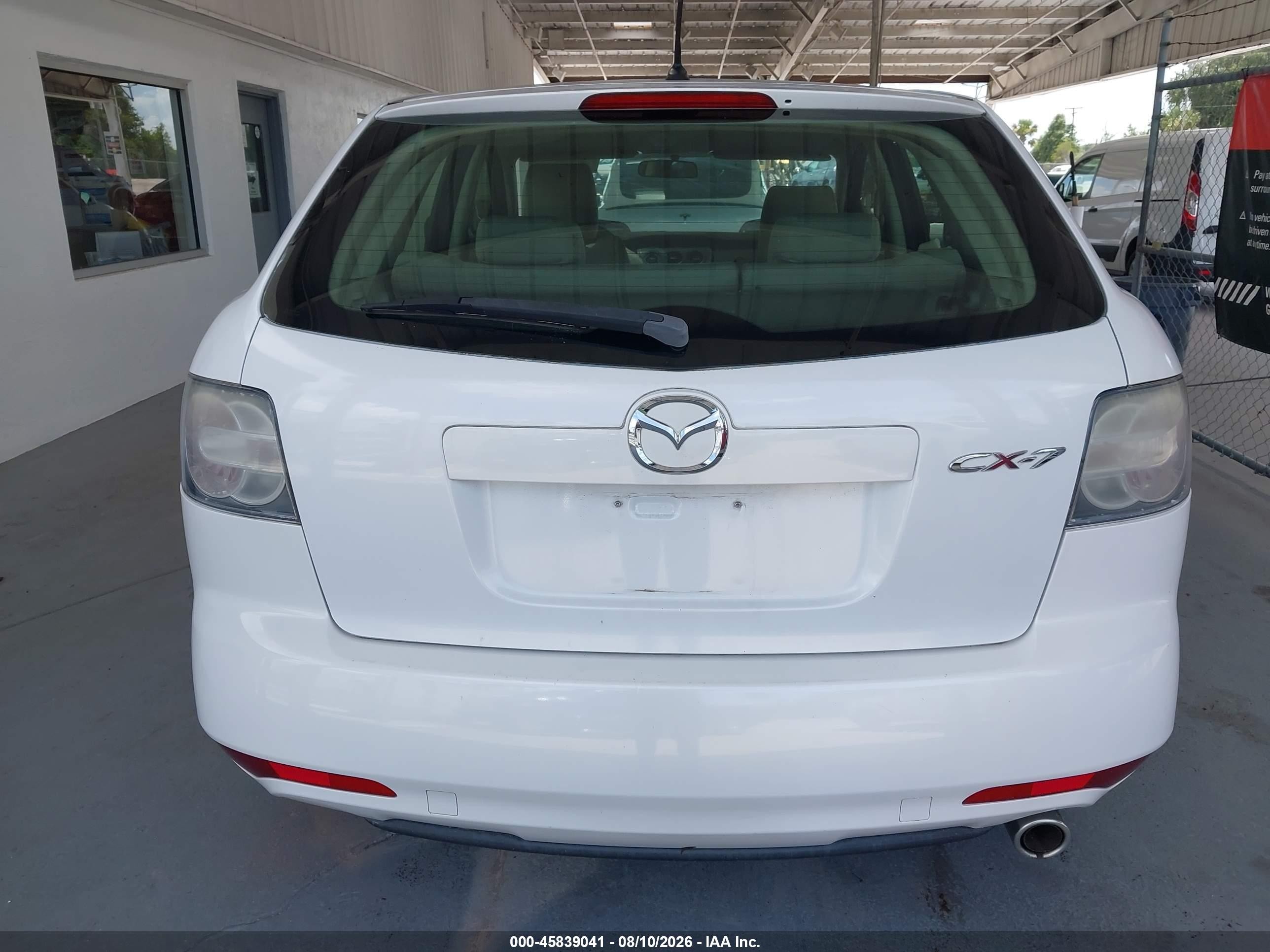 2011 Mazda Cx-7 I Sv White vin: JM3ER2A53B0401179