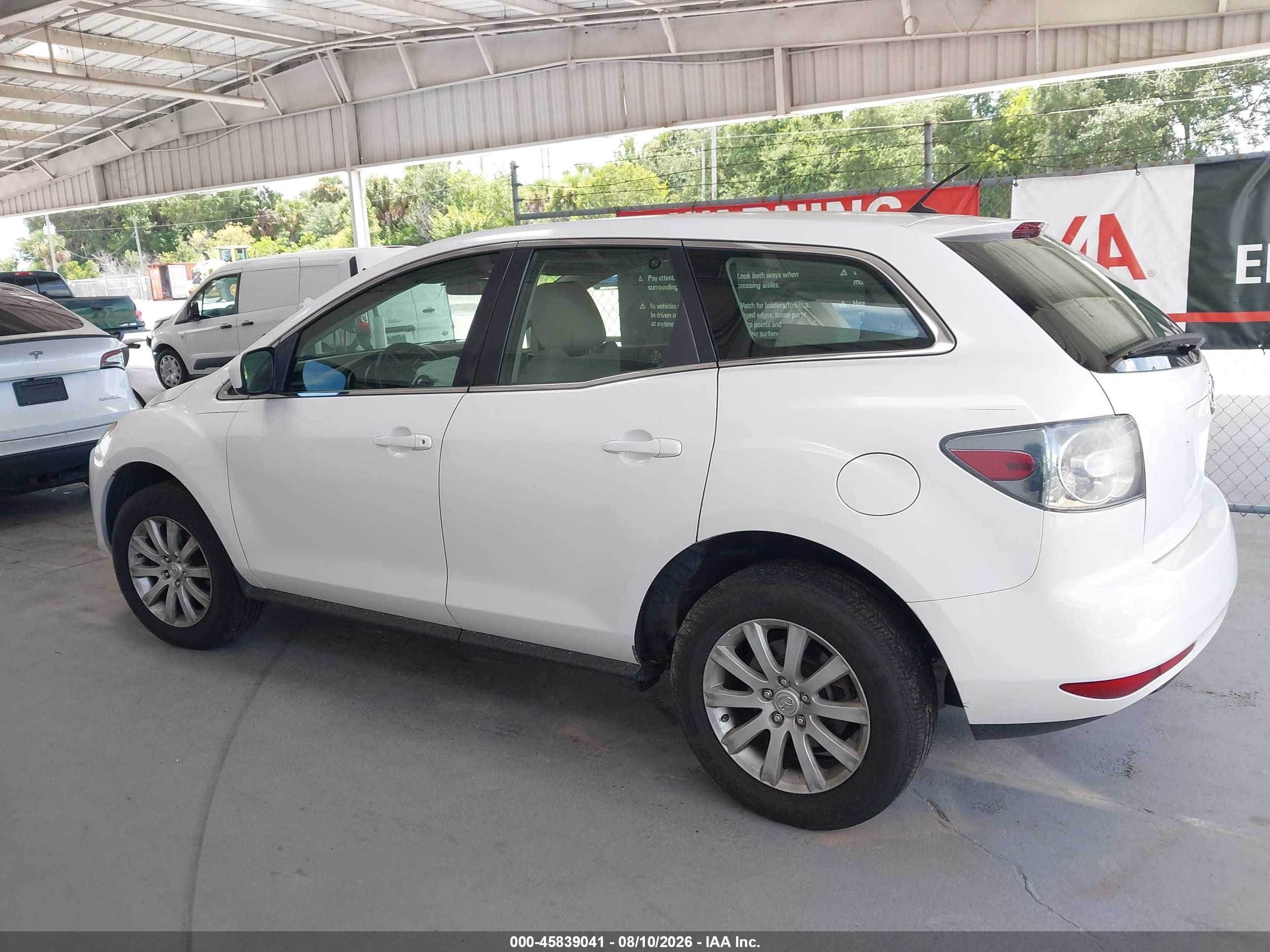2011 Mazda Cx-7 I Sv White vin: JM3ER2A53B0401179