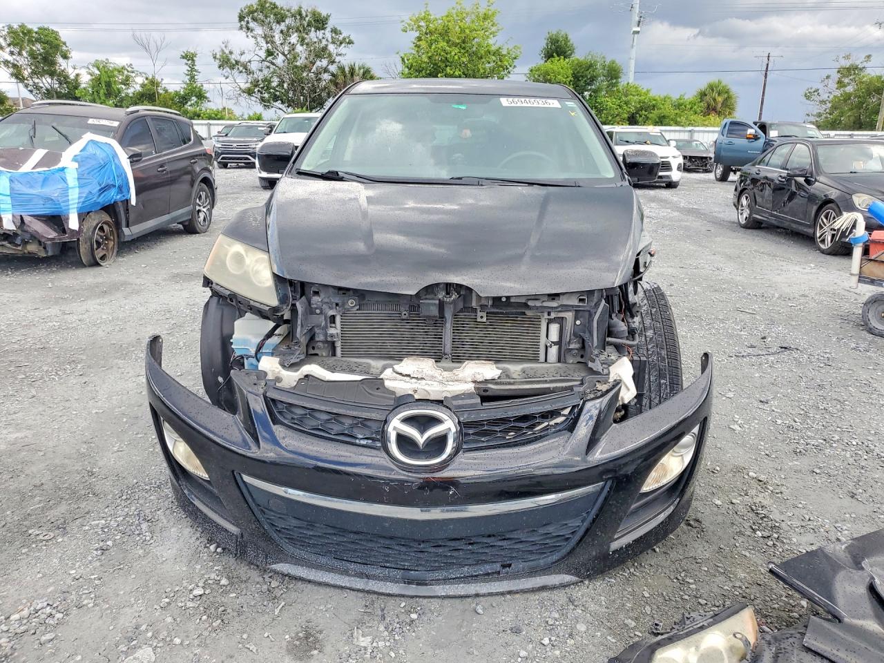 2012 Mazda Cx-7 Black vin: JM3ER2A55C0419751