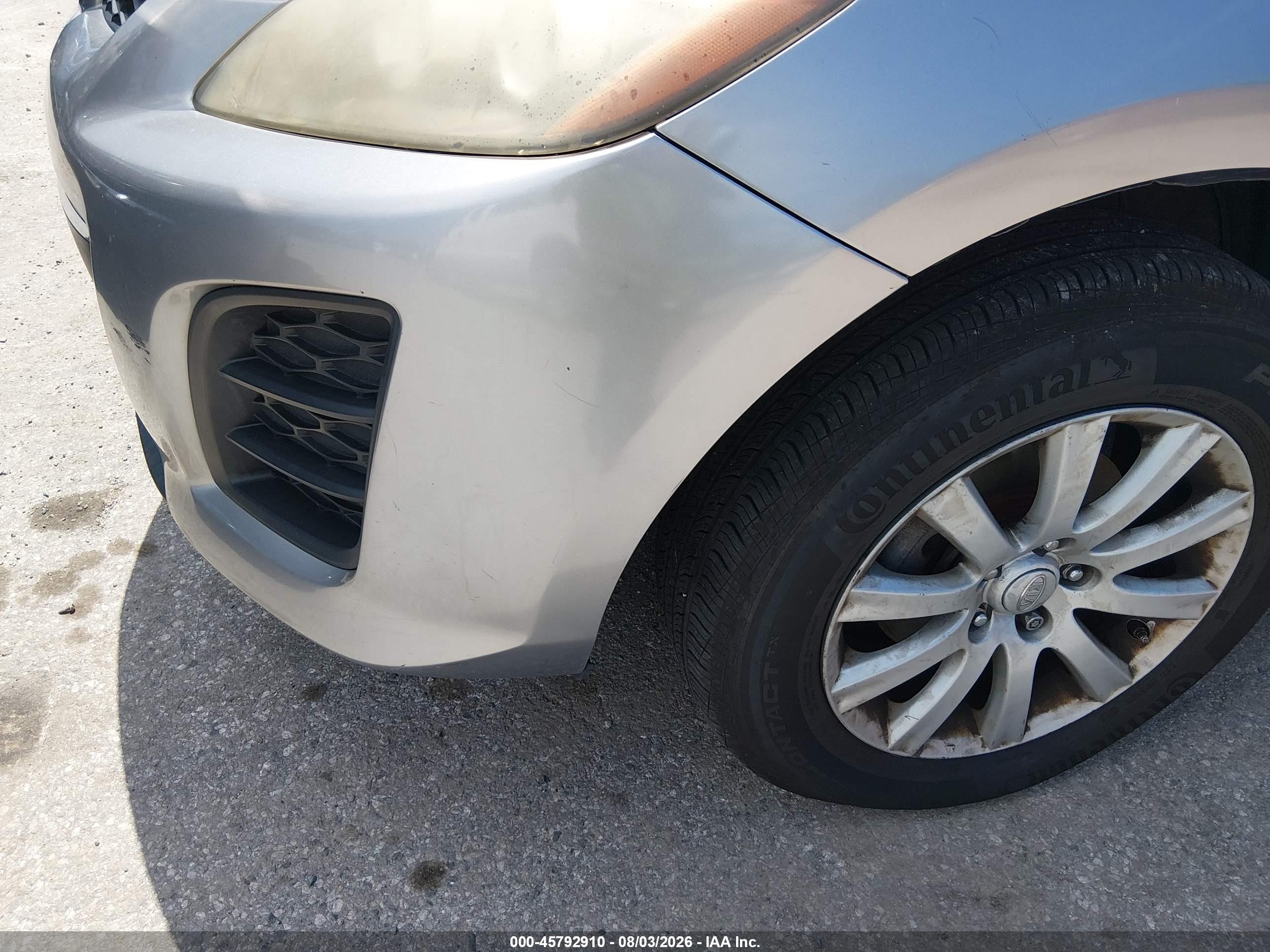 2011 Mazda Cx-7 I Sv Gray vin: JM3ER2AM1B0372353