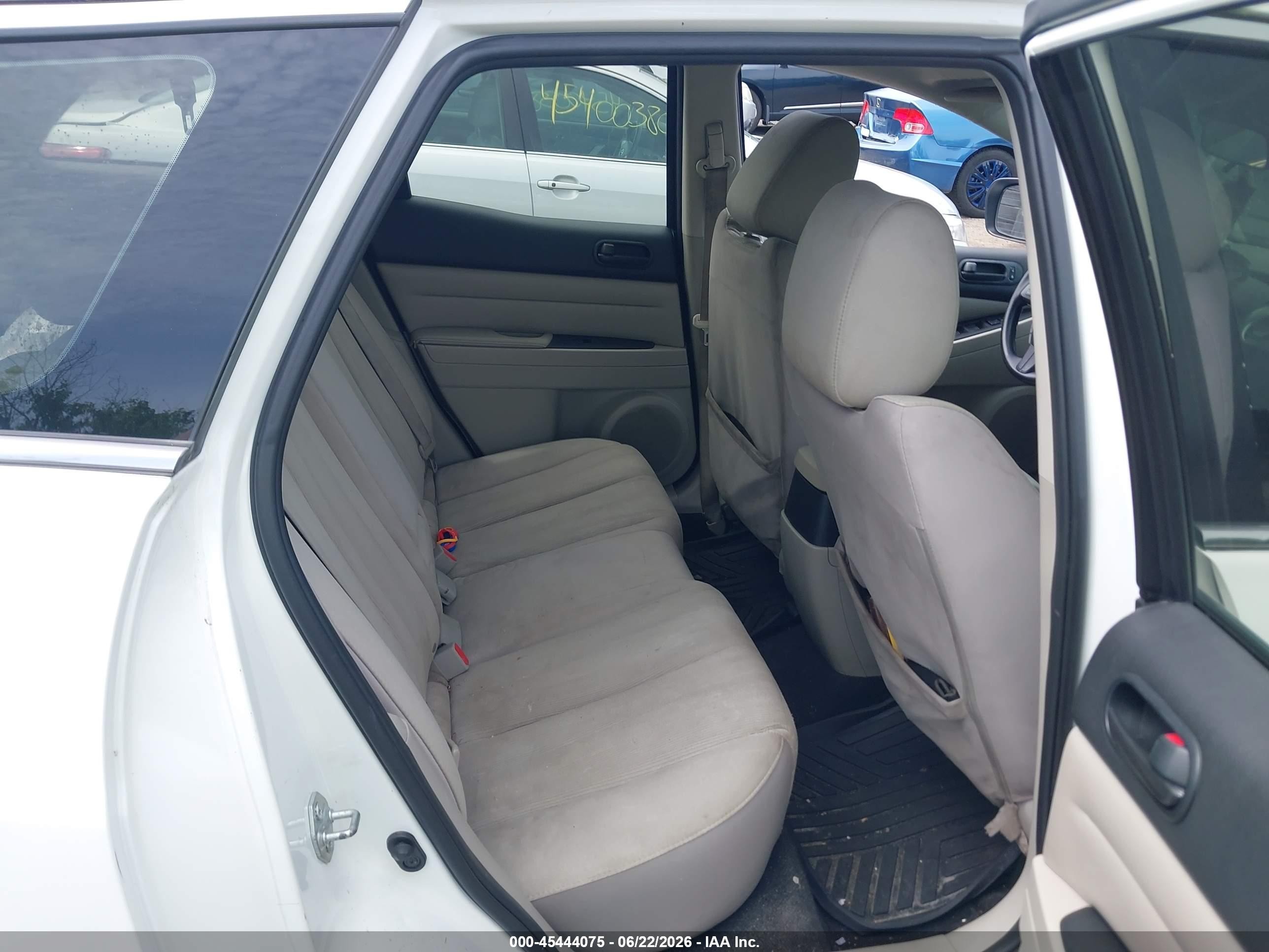 2012 Mazda Cx-7 I Sv Белый vin: JM3ER2AM2C0418368