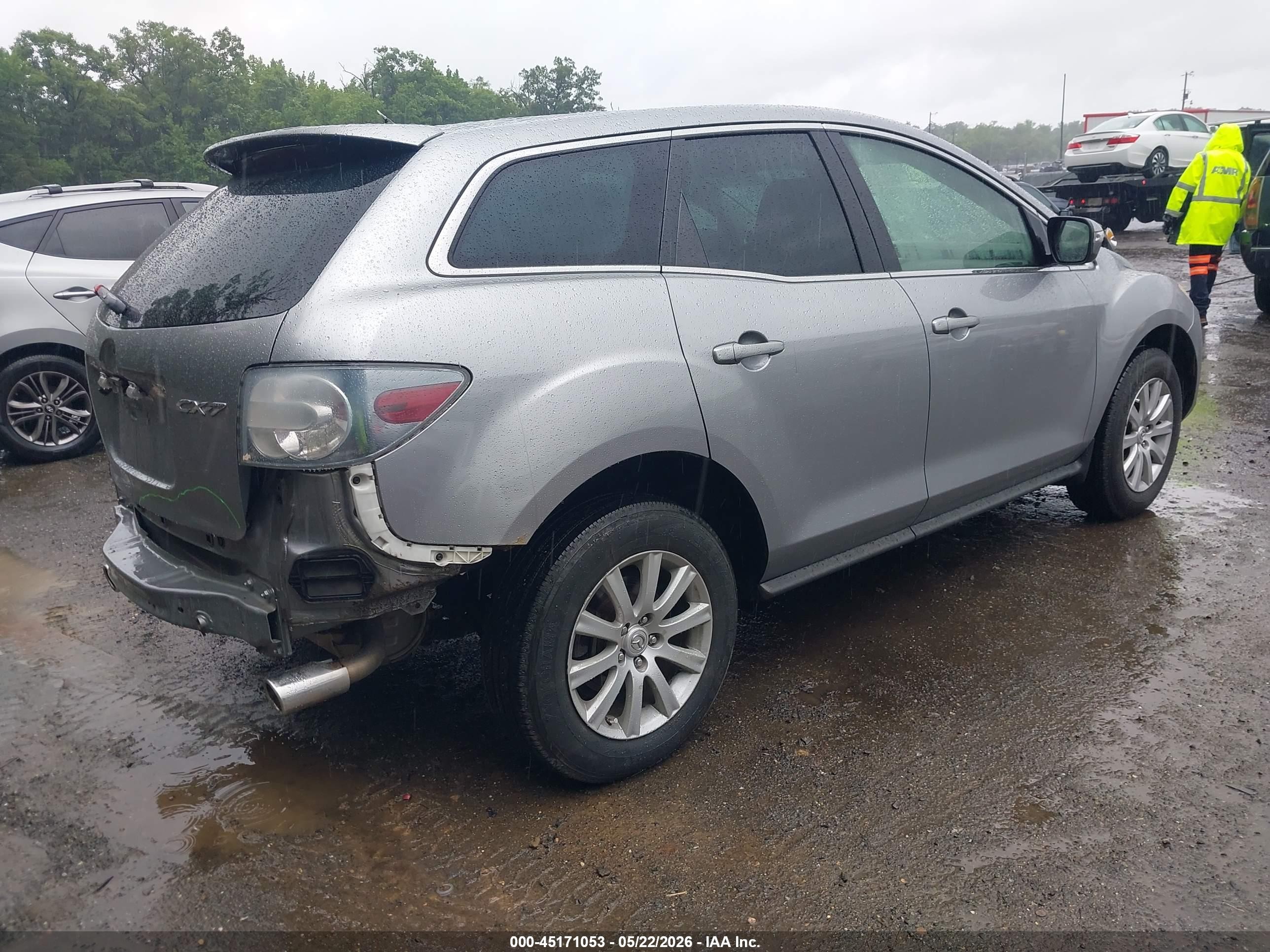 2011 Mazda Cx-7 I Sv Silver vin: JM3ER2AM5B0397563