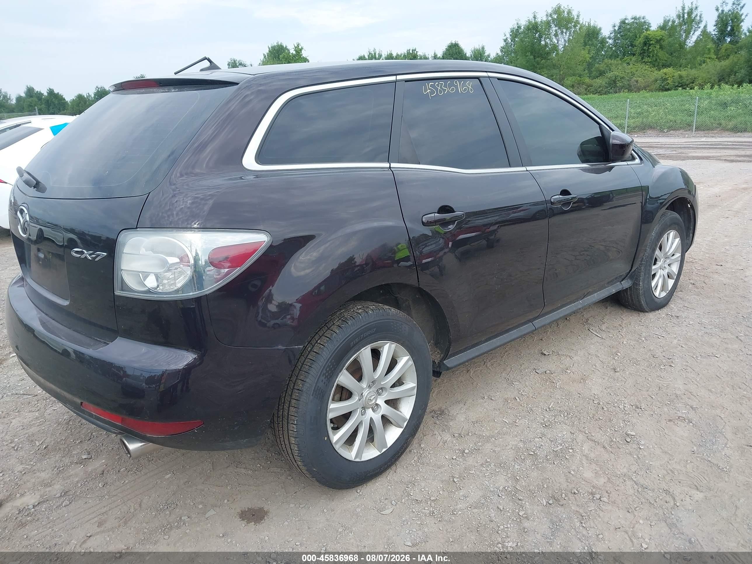 2011 Mazda Cx-7 I Sv Purple vin: JM3ER2AM8B0360653