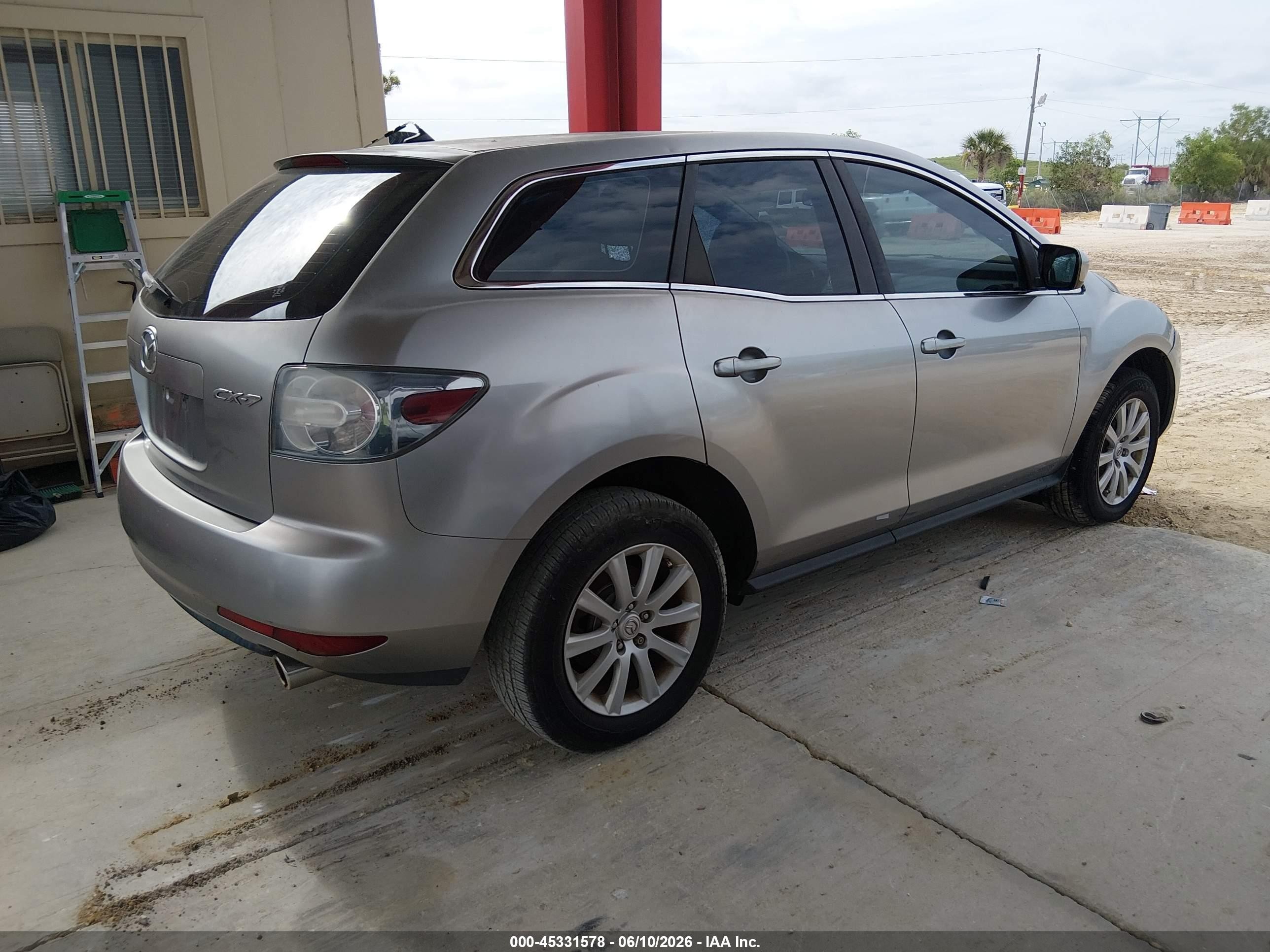 2011 Mazda Cx-7 I Sv Silver vin: JM3ER2AM8B0391322