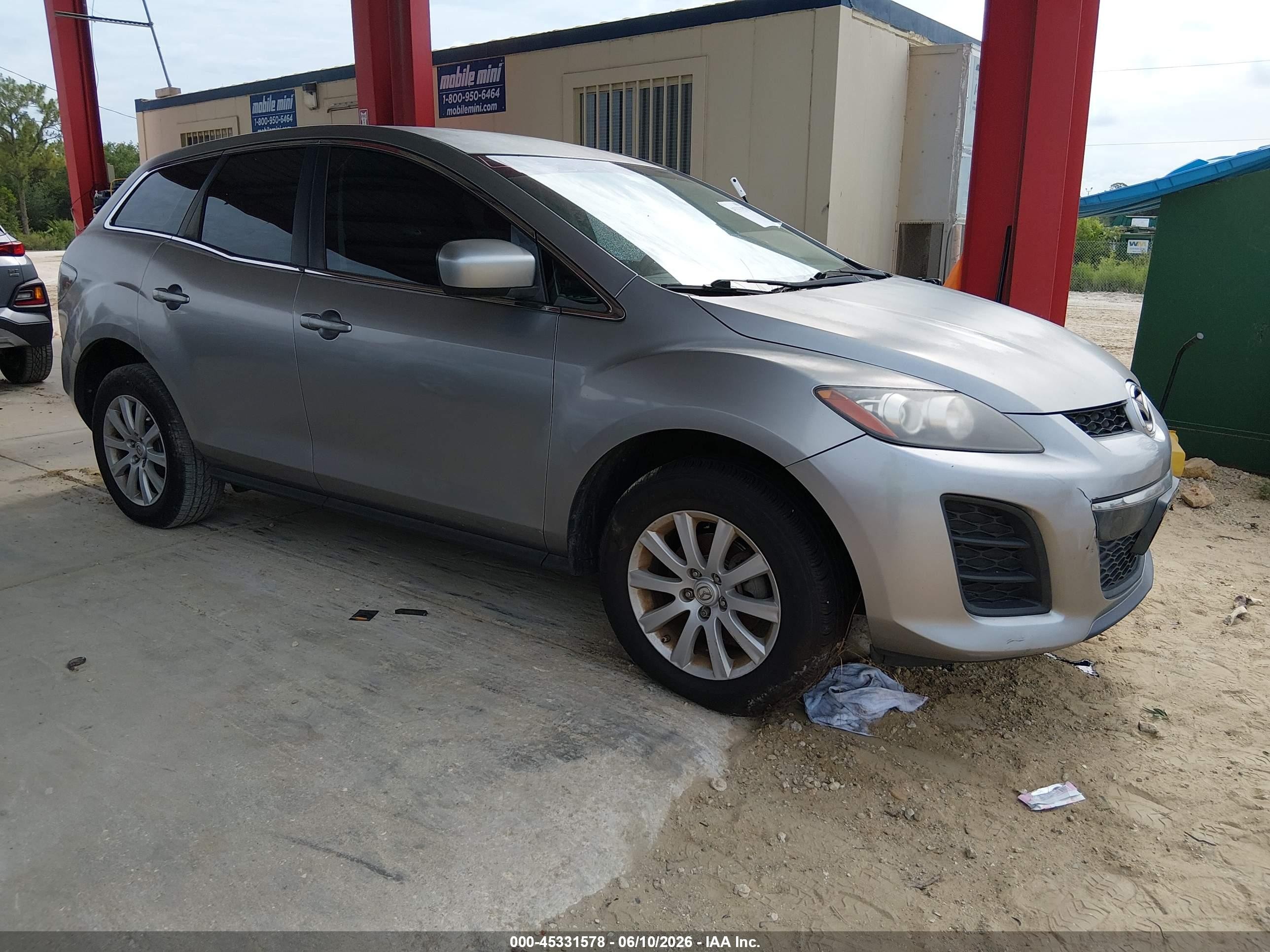 2011 Mazda Cx-7 I Sv Silver vin: JM3ER2AM8B0391322