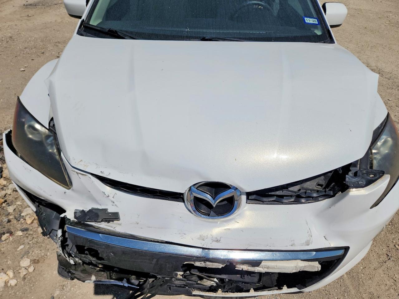 2011 Mazda Cx-7 White vin: JM3ER2B50B0405575