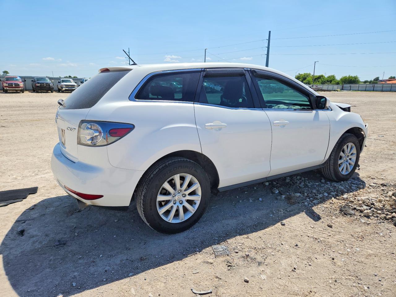 2011 Mazda Cx-7 White vin: JM3ER2B50B0405575