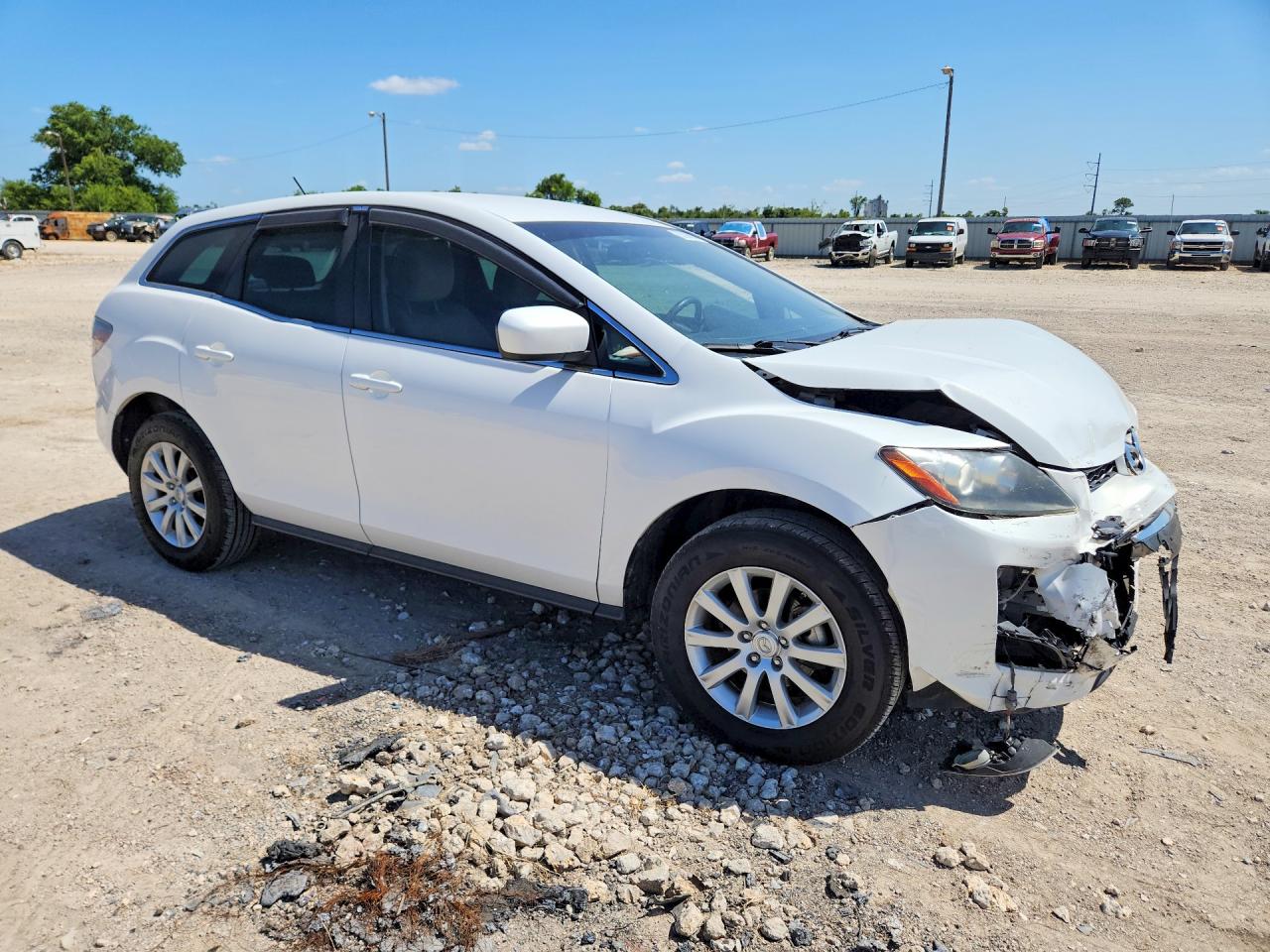 2011 Mazda Cx-7 White vin: JM3ER2B50B0405575