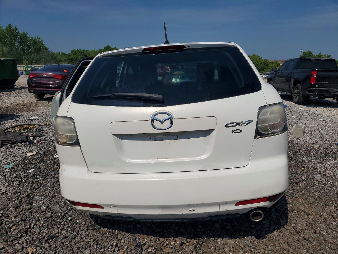 2012 Mazda Cx-7 White vin: JM3ER2B50C0419087