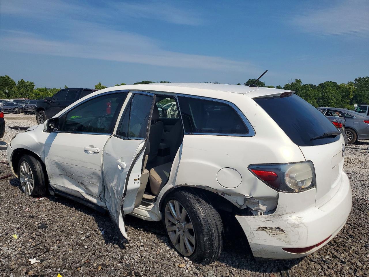 2012 Mazda Cx-7 White vin: JM3ER2B50C0419087