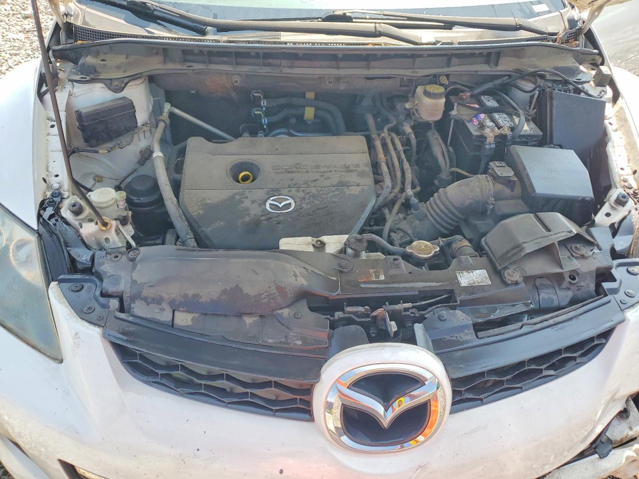 2012 Mazda Cx-7 White vin: JM3ER2B50C0419087