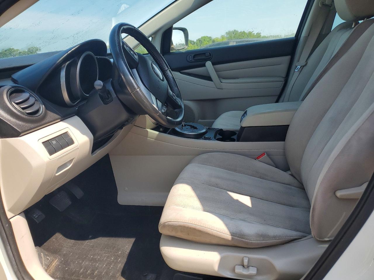 2012 Mazda Cx-7 White vin: JM3ER2B50C0419087