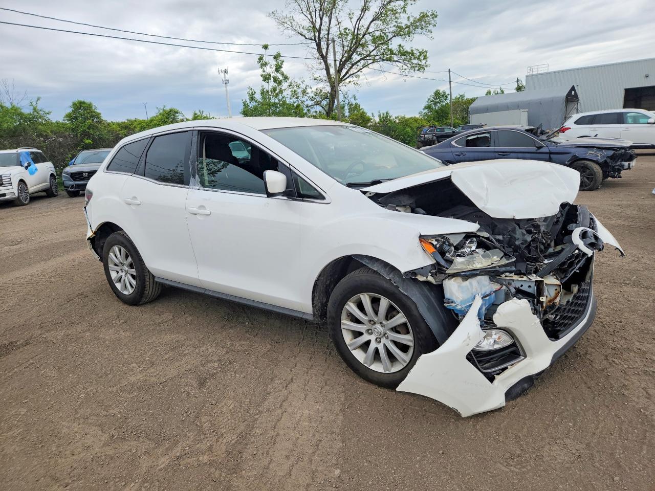 2011 Mazda Cx-7 White vin: JM3ER2B51B0408274