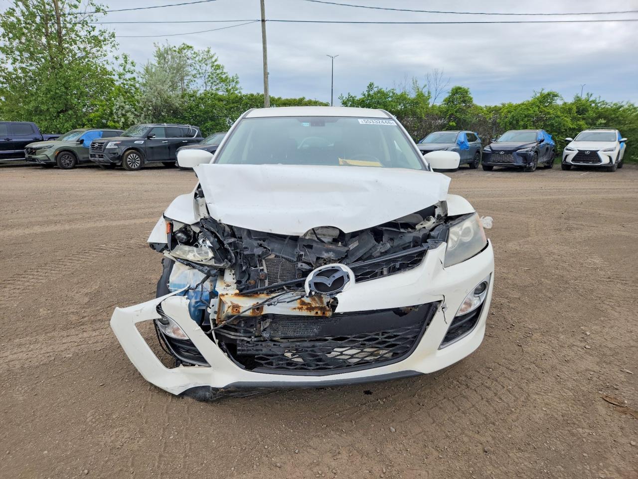 2011 Mazda Cx-7 White vin: JM3ER2B51B0408274