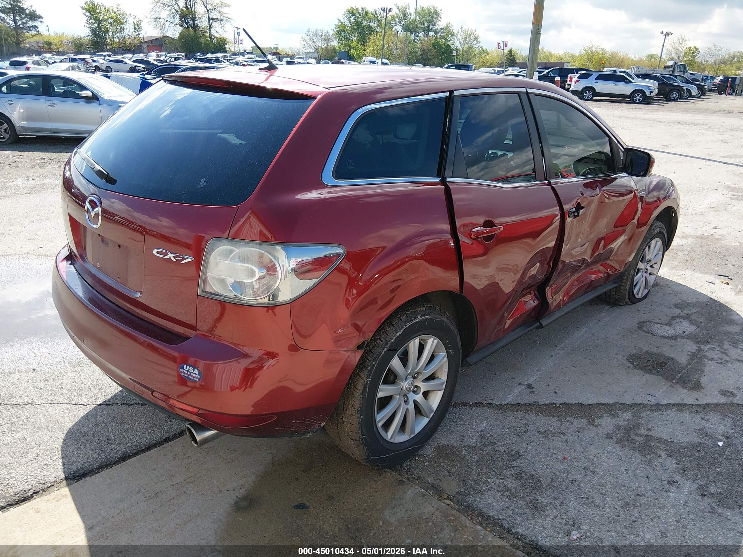 2011 Mazda Cx-7 I Sport Red vin: JM3ER2B52B0386978