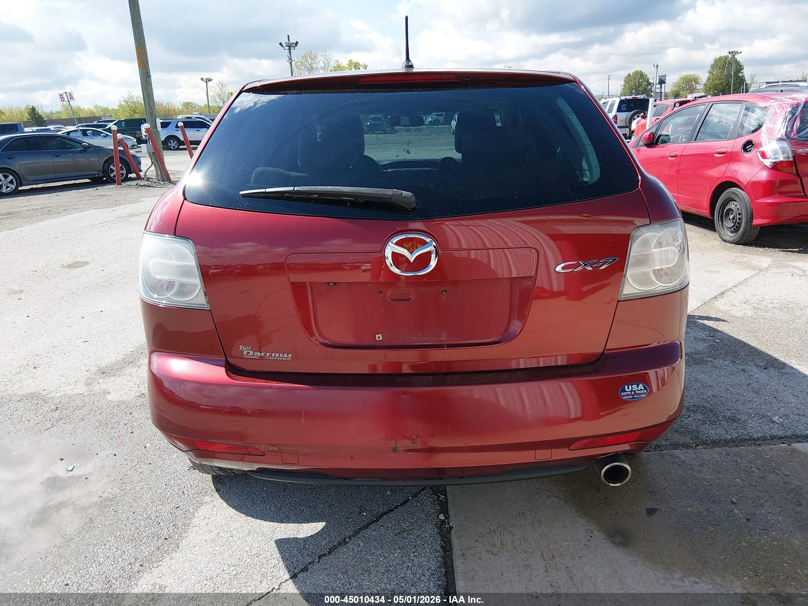 2011 Mazda Cx-7 I Sport Red vin: JM3ER2B52B0386978