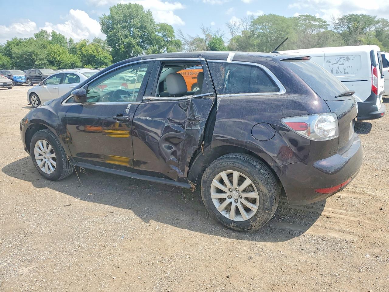 2012 Mazda Cx-7 Black vin: JM3ER2B52C0414991