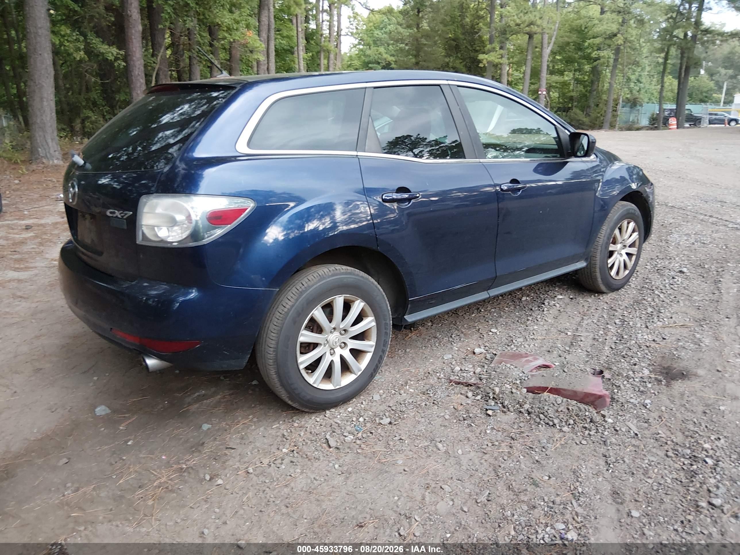 2012 Mazda Cx-7 I Sport Blue vin: JM3ER2B52C0417194