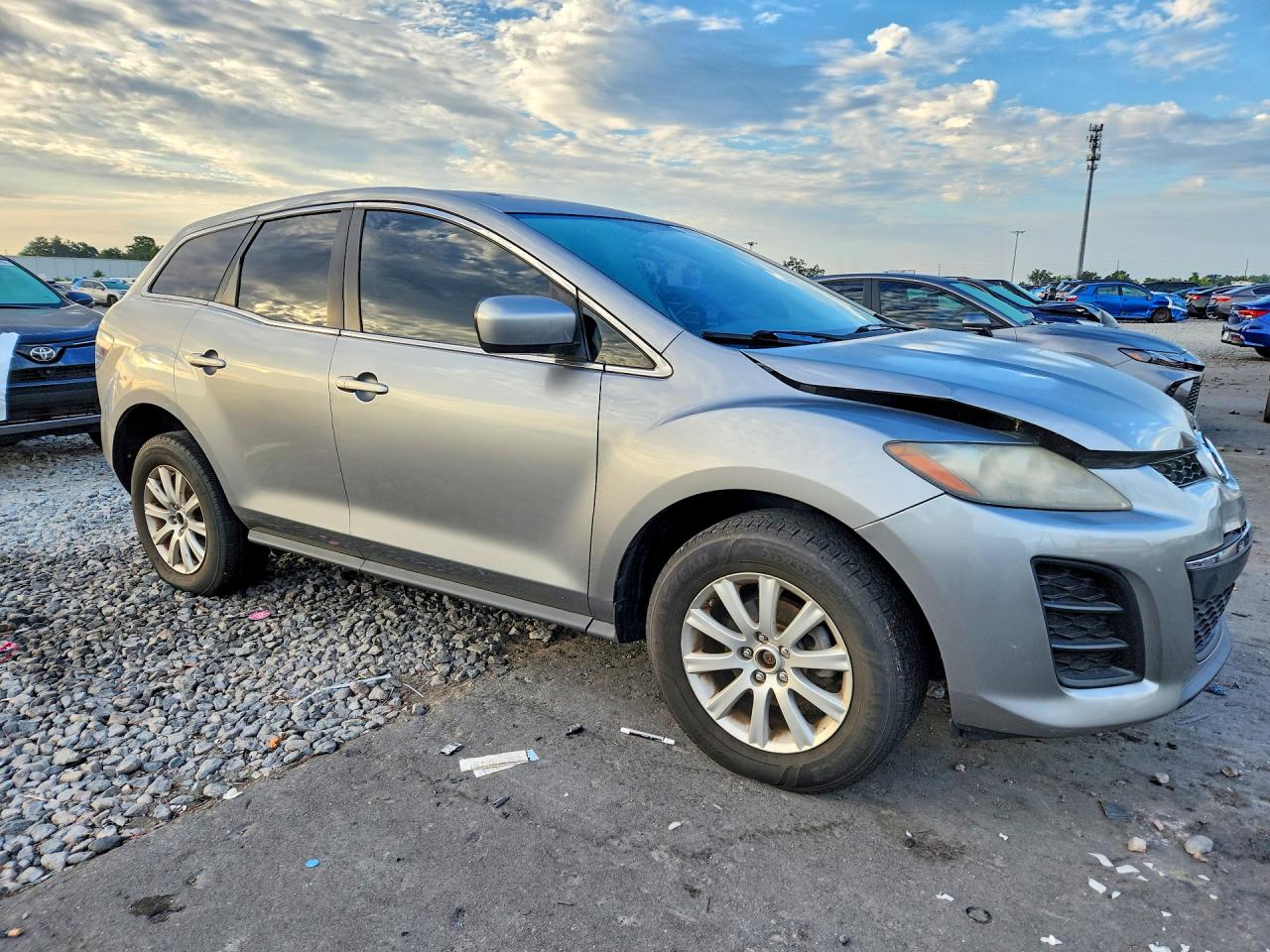 2011 Mazda Cx-7 Silver vin: JM3ER2B54B0384410