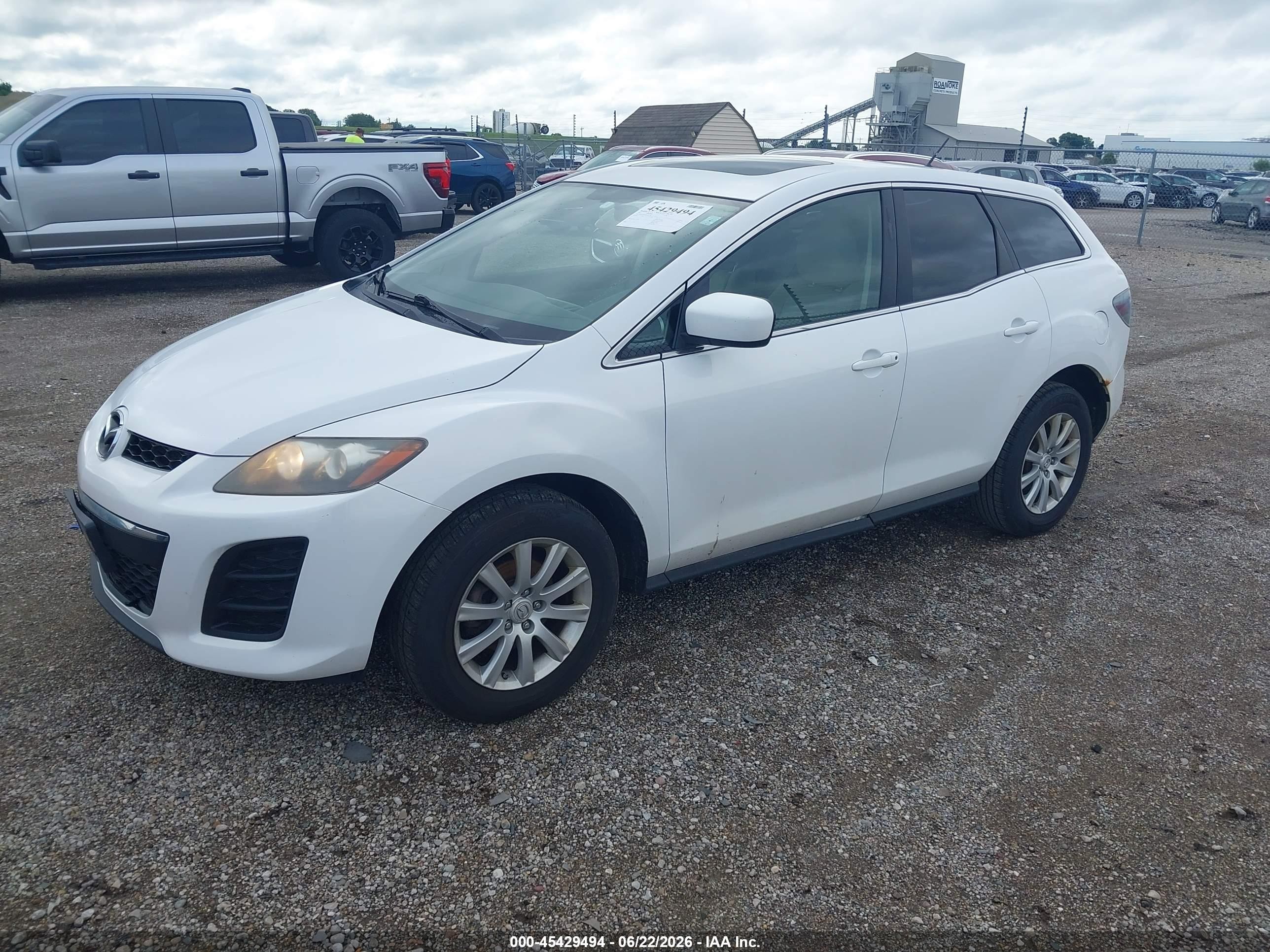 2011 Mazda Cx-7 I Sport White vin: JM3ER2B54B0391129