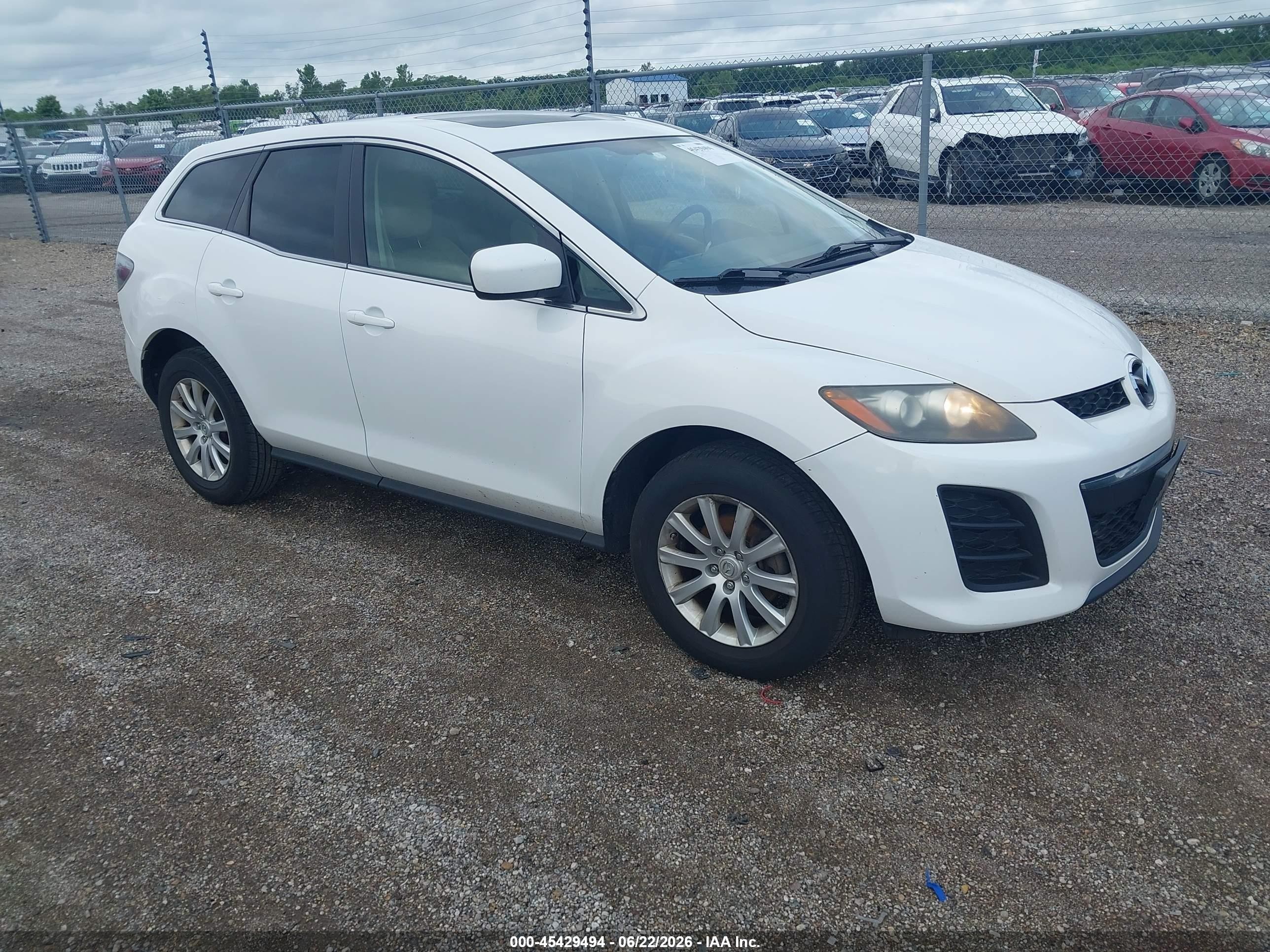 2011 Mazda Cx-7 I Sport White vin: JM3ER2B54B0391129