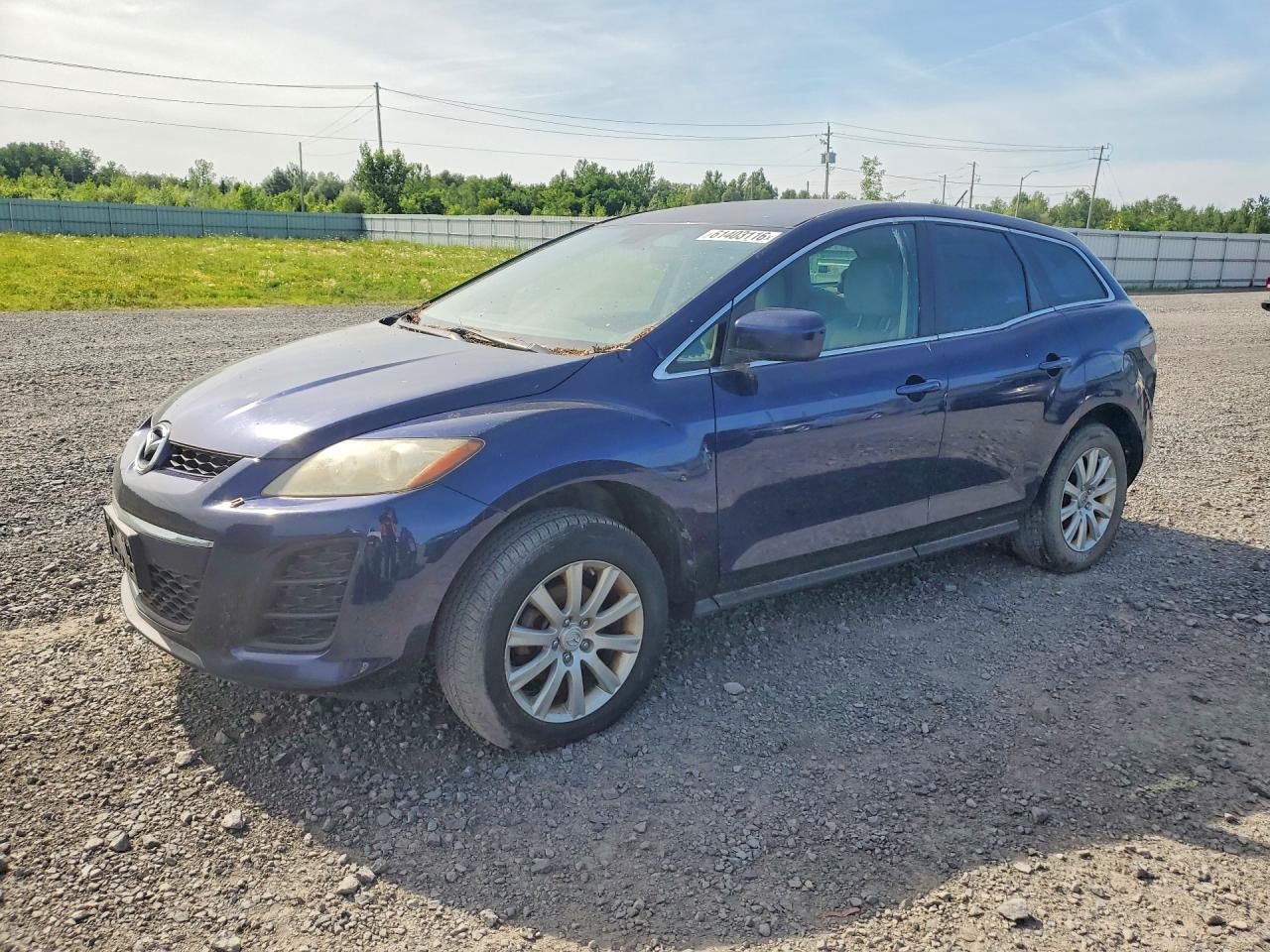 2011 Mazda Cx-7 Blue vin: JM3ER2B58B0375614