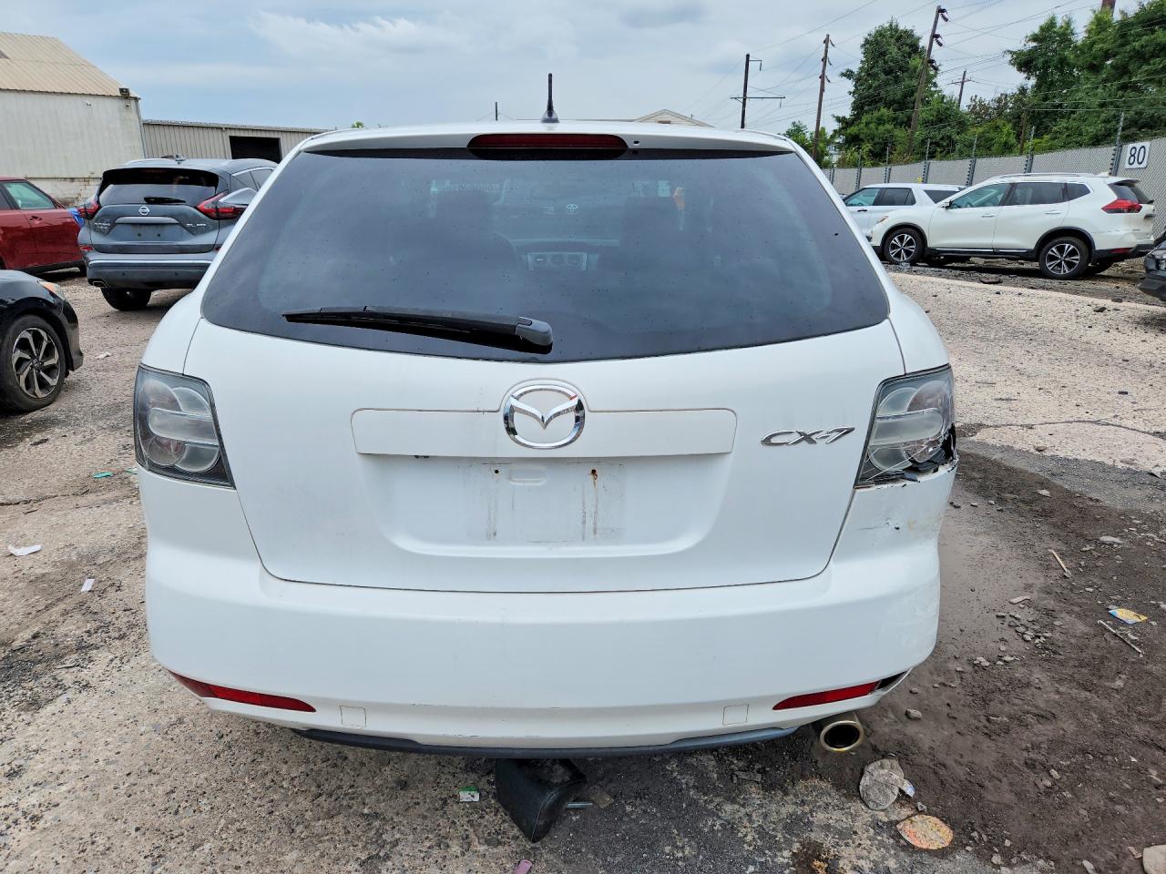 2011 Mazda Cx-7 White vin: JM3ER2BM0B0369961