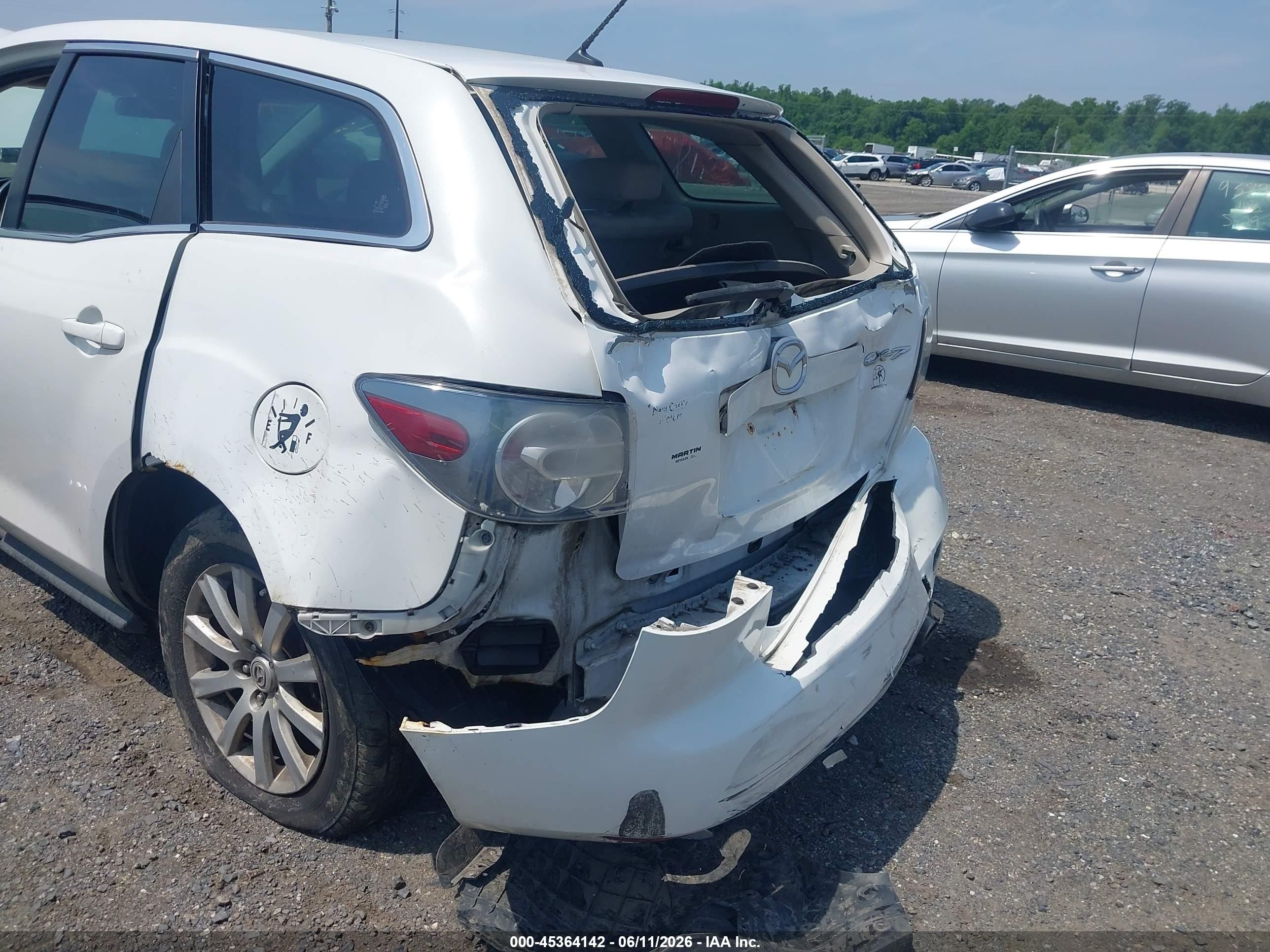 2012 Mazda Cx-7 I Sport Белый vin: JM3ER2BM1C0415461