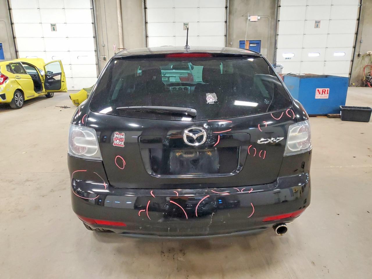 2012 Mazda Cx-7 Black vin: JM3ER2BM3C0414683