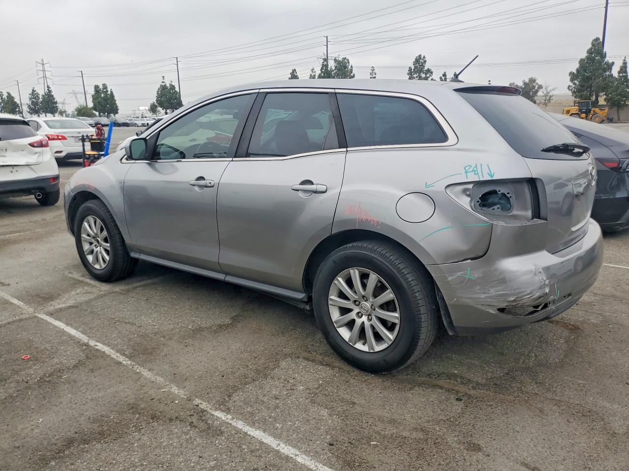 2011 Mazda Cx-7 Silver vin: JM3ER2BM4B0387170