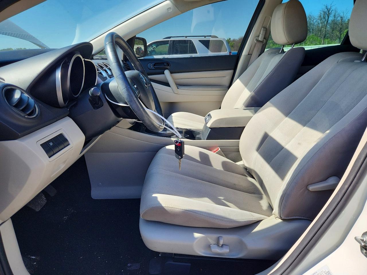 2012 Mazda Cx-7 White vin: JM3ER2BM7C0415125