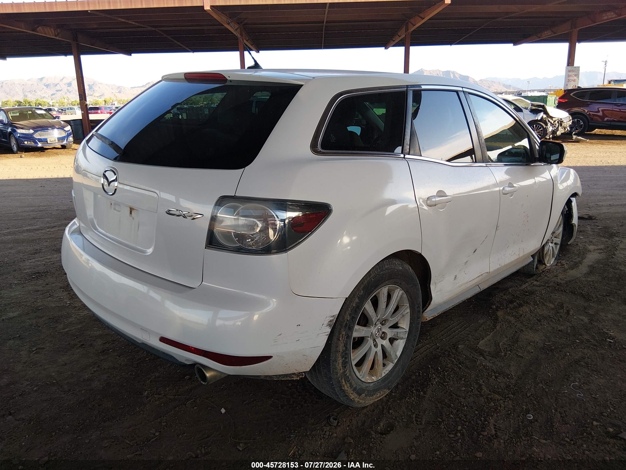 2012 Mazda Cx-7 I Sport Белый vin: JM3ER2BM8C0413948