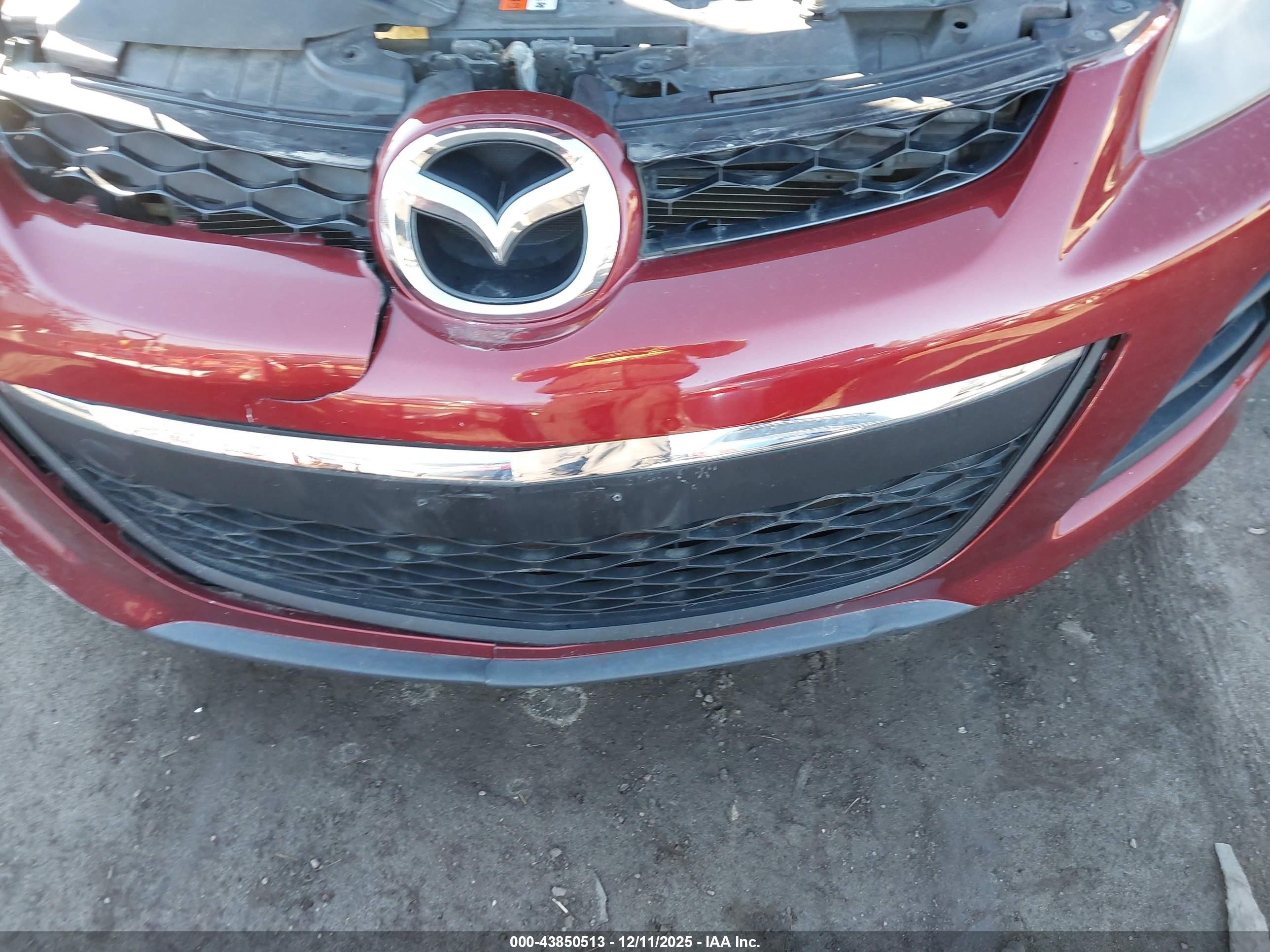 2011 Mazda Cx-7 I Sport Red vin: JM3ER2BM9B0392834