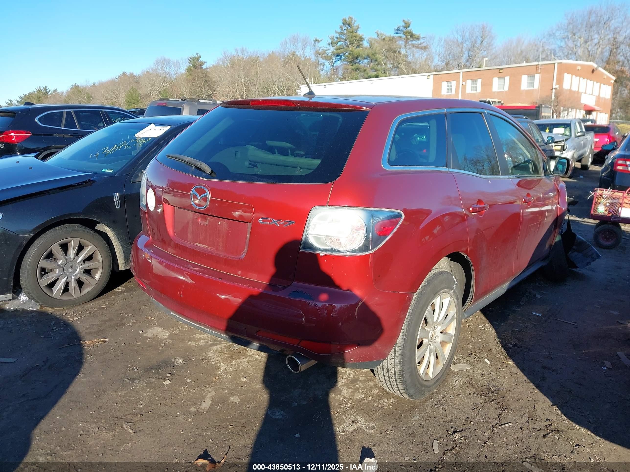 2011 Mazda Cx-7 I Sport Red vin: JM3ER2BM9B0392834