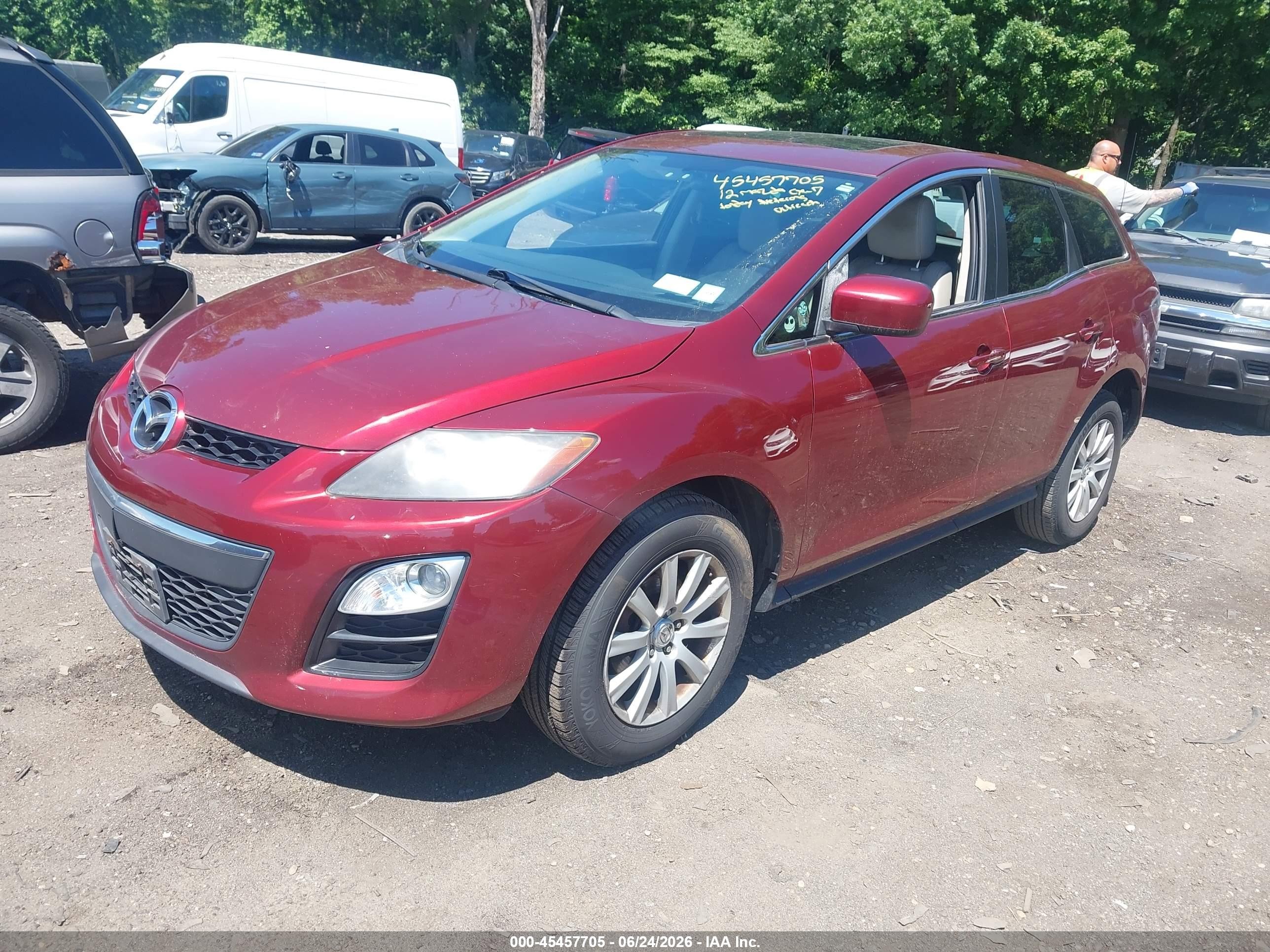 2012 Mazda Cx-7 I Touring Red vin: JM3ER2C54C0419110