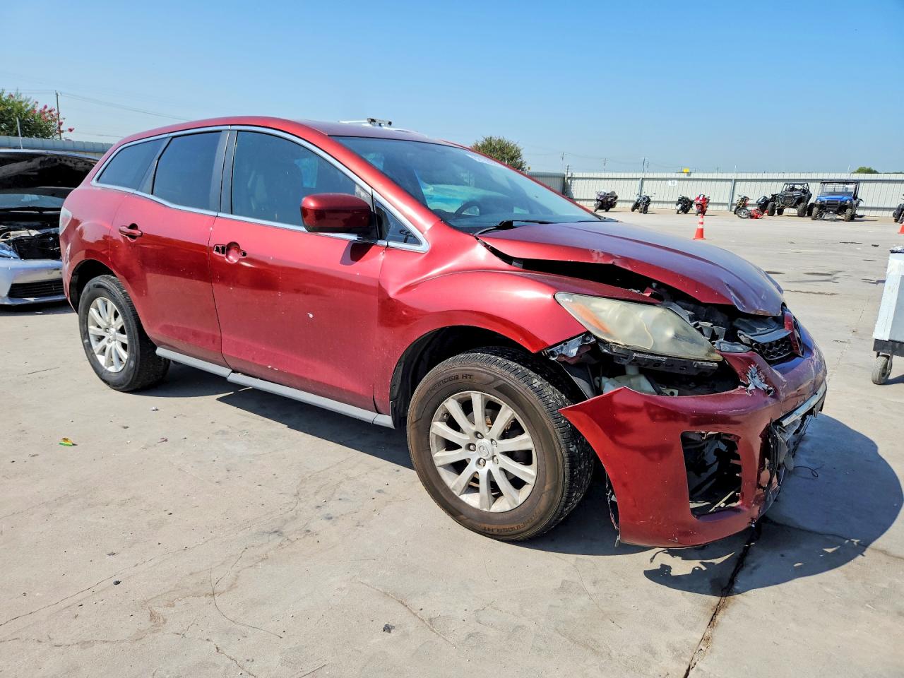 2012 Mazda Cx-7 Maroon vin: JM3ER2C54C0421214