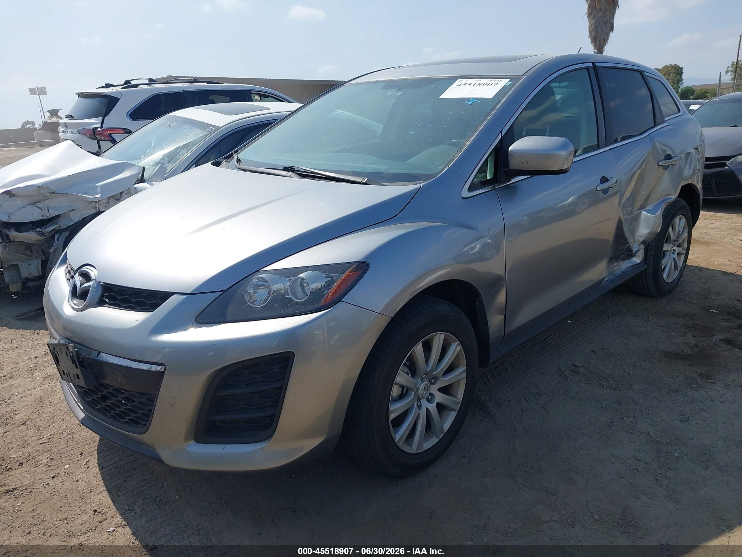 2011 Mazda Cx-7 I Touring Gray vin: JM3ER2C57B0390815