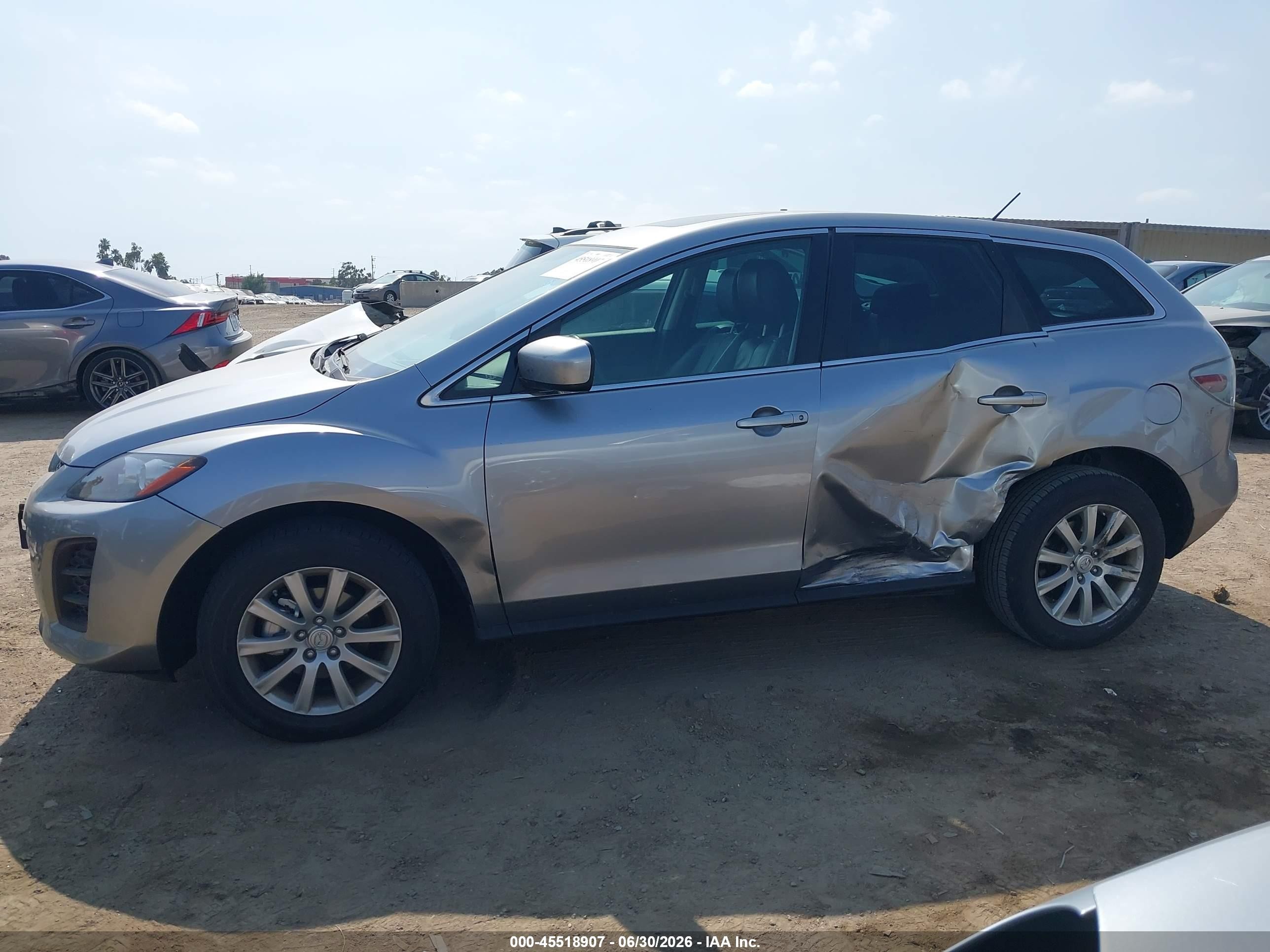 2011 Mazda Cx-7 I Touring Gray vin: JM3ER2C57B0390815