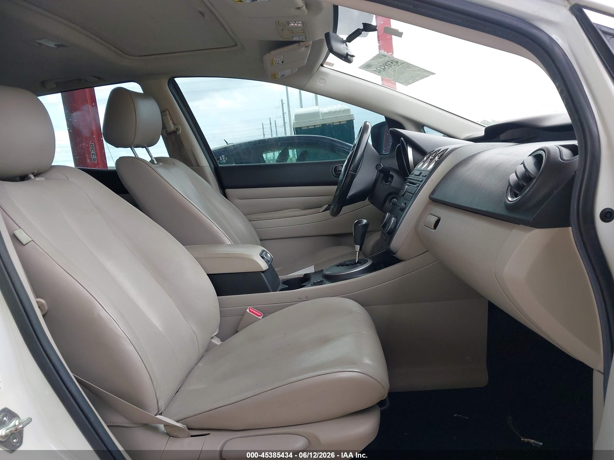 2011 Mazda Cx-7 I Touring White vin: JM3ER2C58B0372582