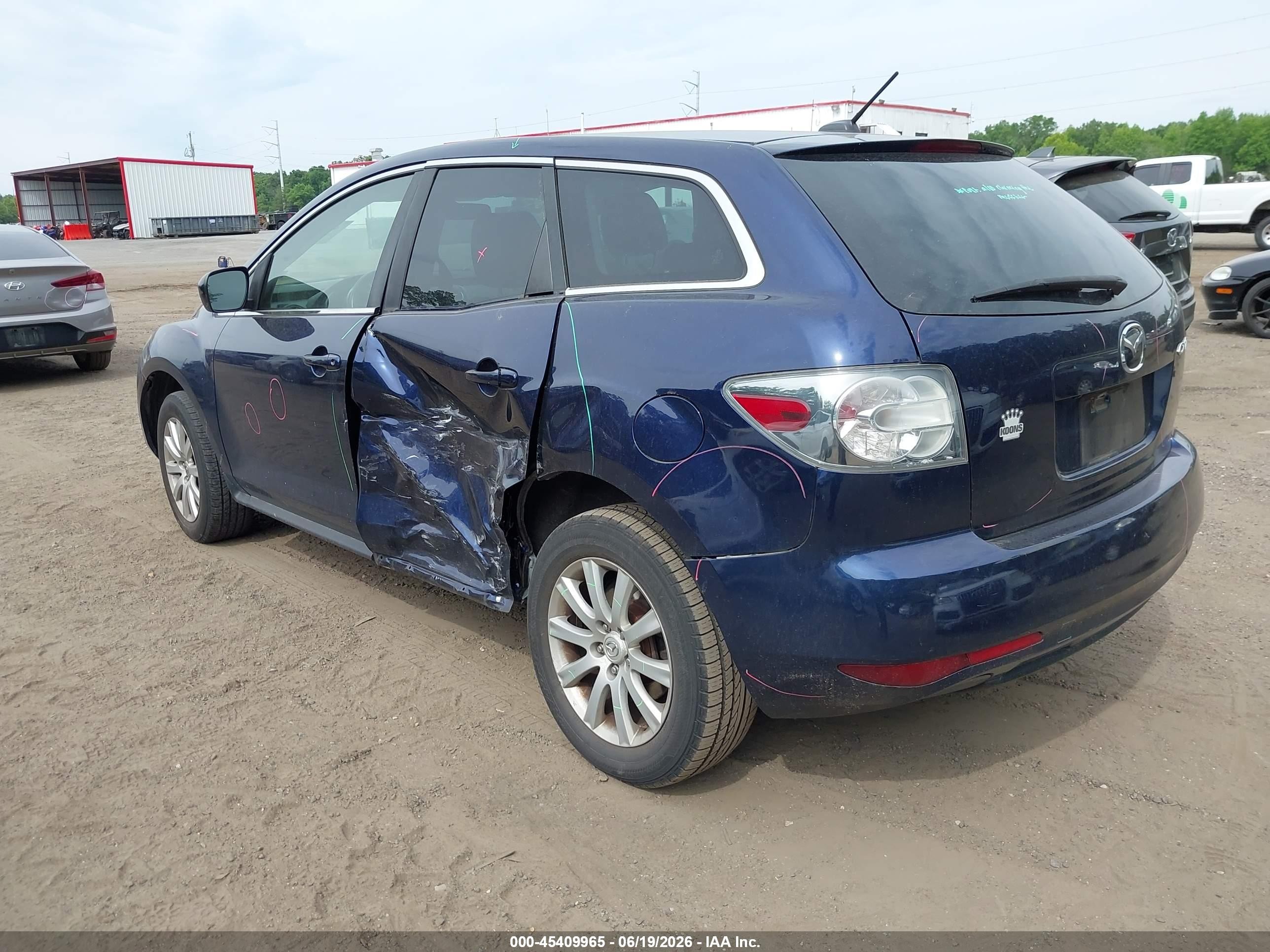 2011 Mazda Cx-7 I Touring Blue vin: JM3ER2CM0B0374608