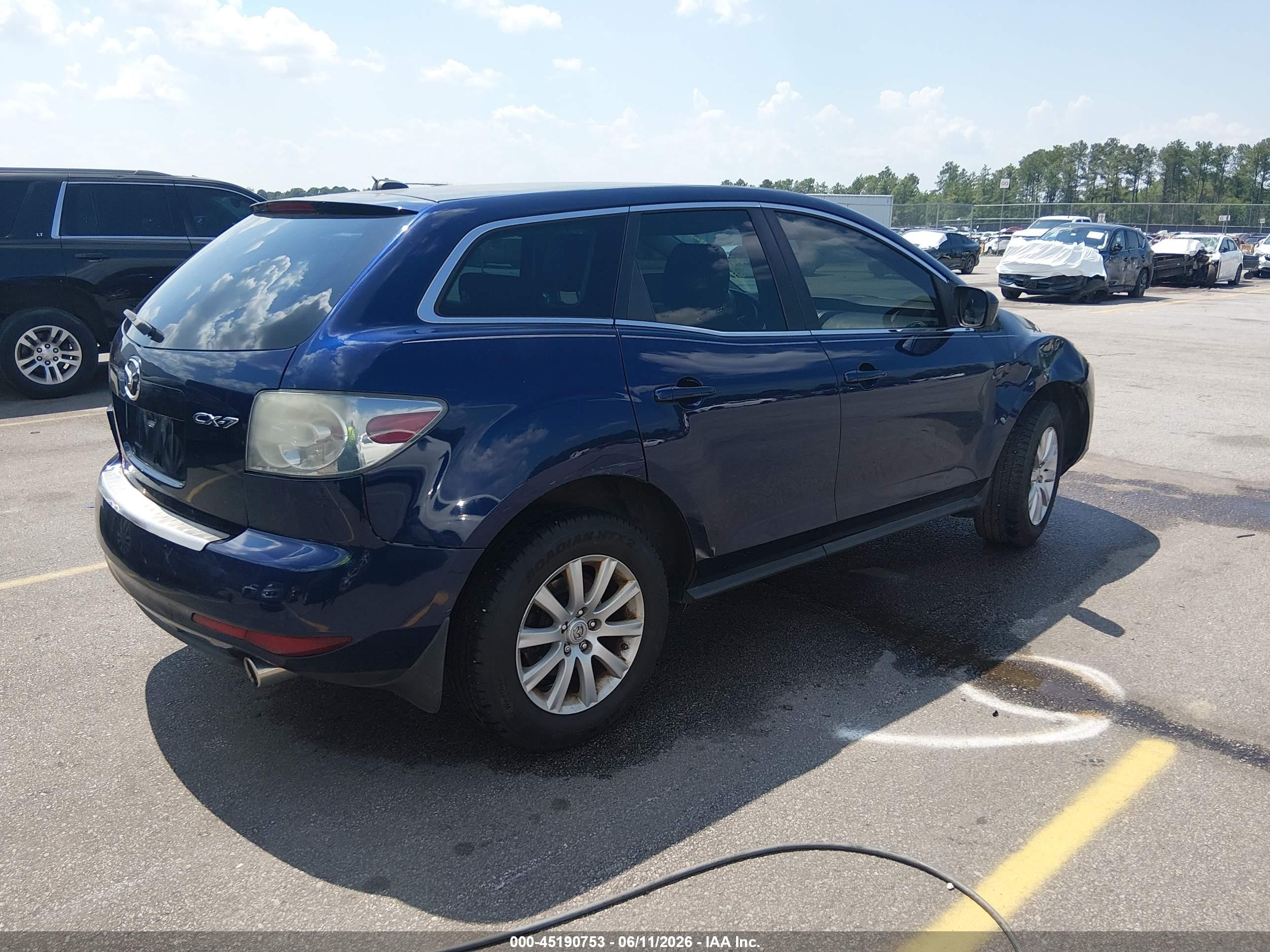 2011 Mazda Cx-7 I Touring Синий vin: JM3ER2CM1B0367442