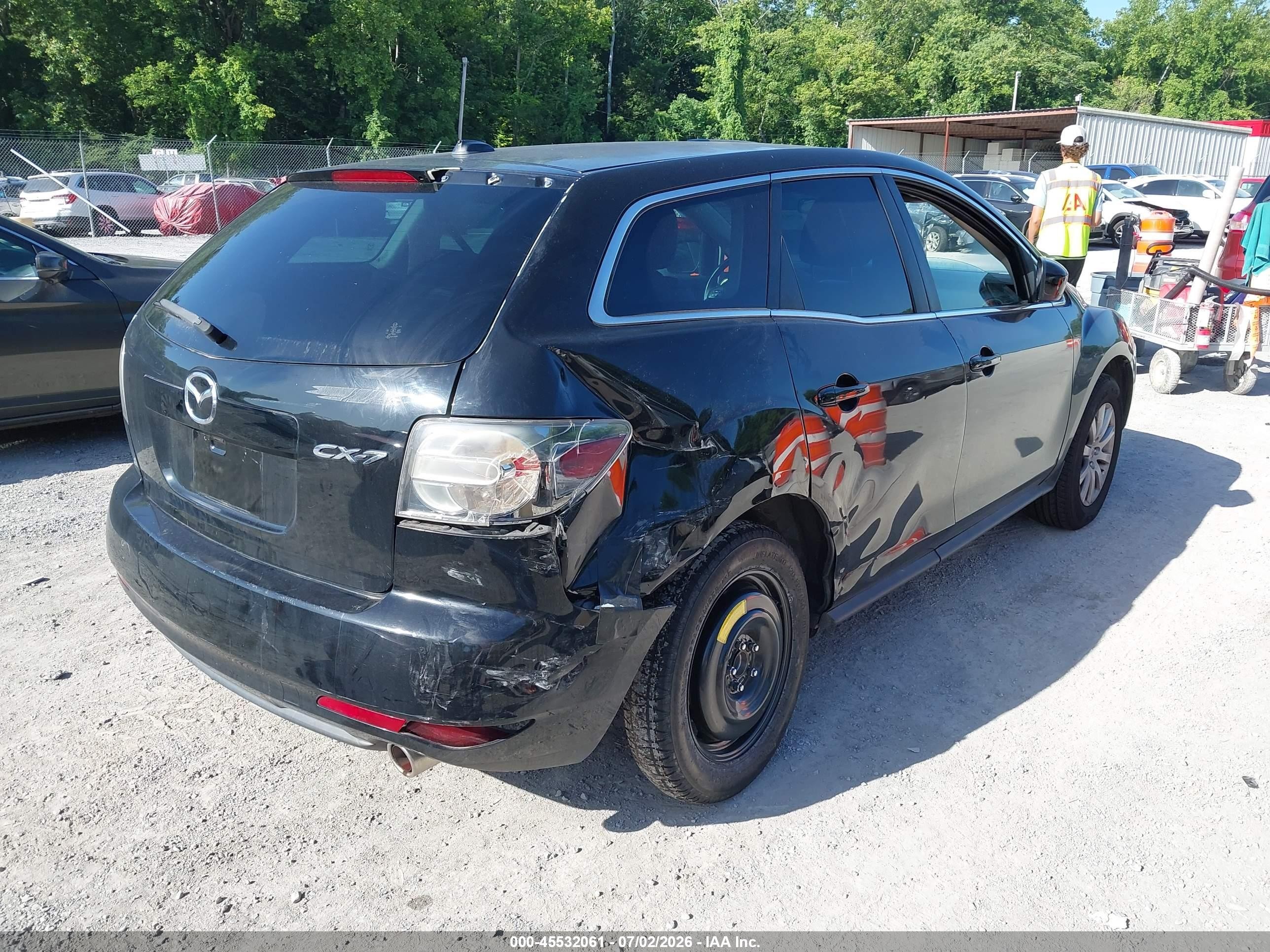 2011 Mazda Cx-7 I Touring Black vin: JM3ER2CM3B0386526