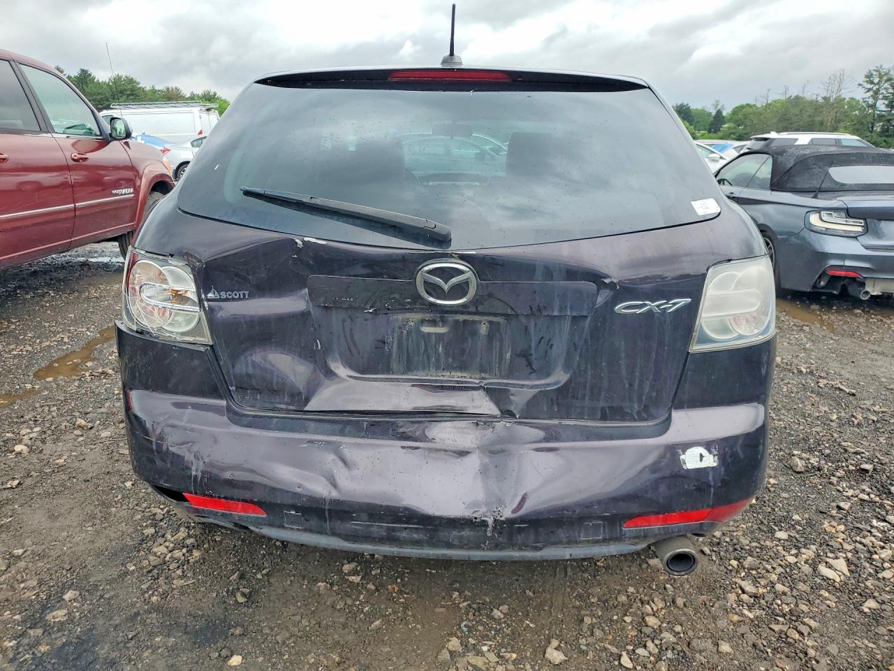 2011 Mazda Cx-7 Burgundy vin: JM3ER2CM7B0392684