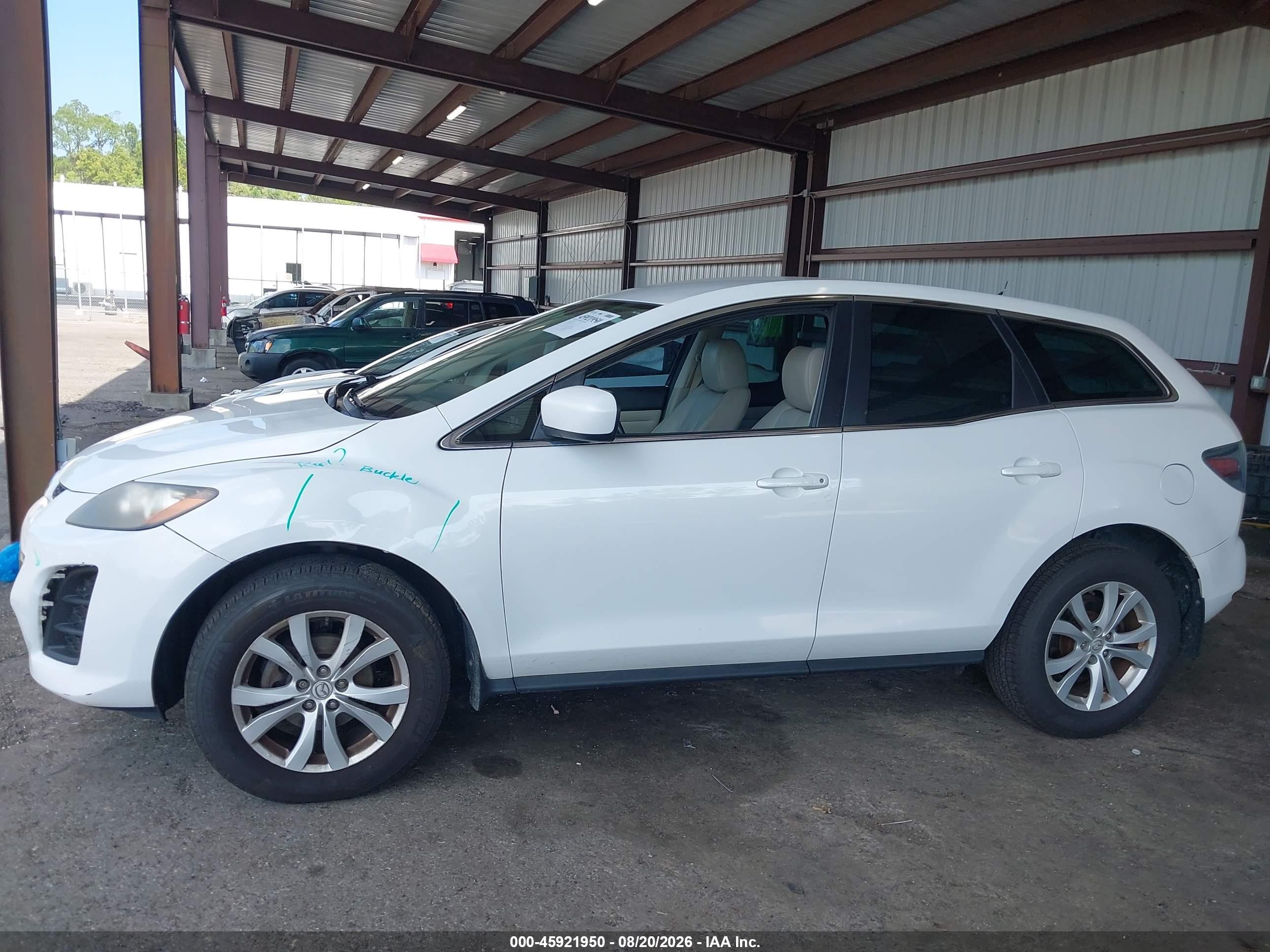 2010 Mazda Cx-7 S Touring White vin: JM3ER2W32A0350540